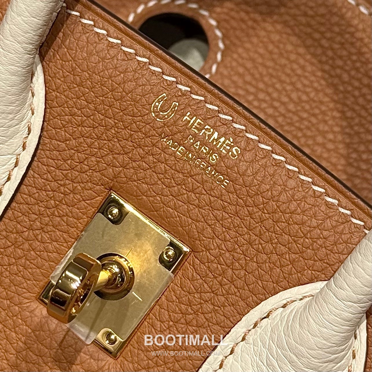 Hermes Birkin 25 Gold Craie Togo Leather Tote Bag 에르메스 버킨 25 골드 크레 토고 레더 토트백 25cm 14
