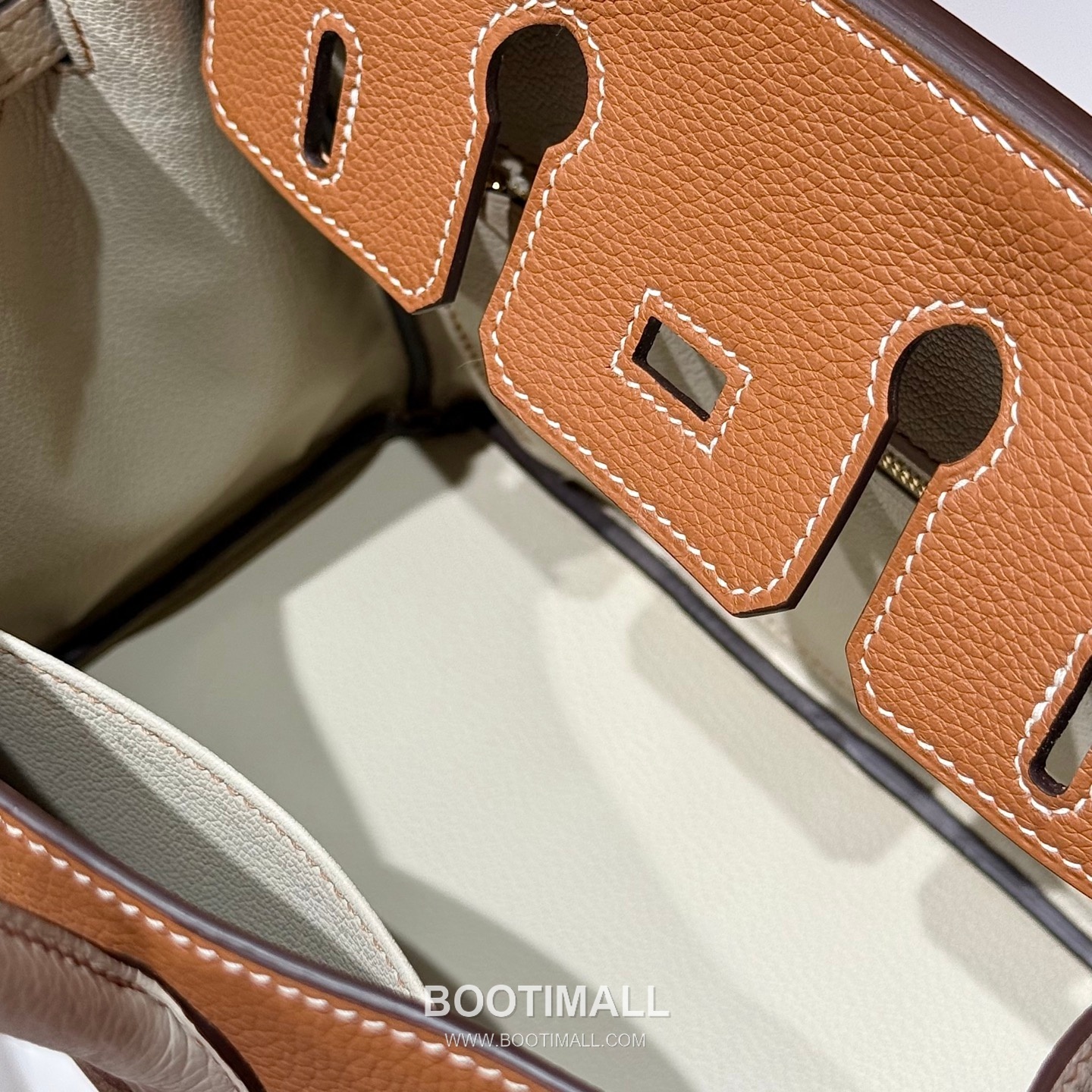 Hermes Birkin 25 Gold Craie Togo Leather Tote Bag 에르메스 버킨 25 골드 크레 토고 레더 토트백 25cm 15