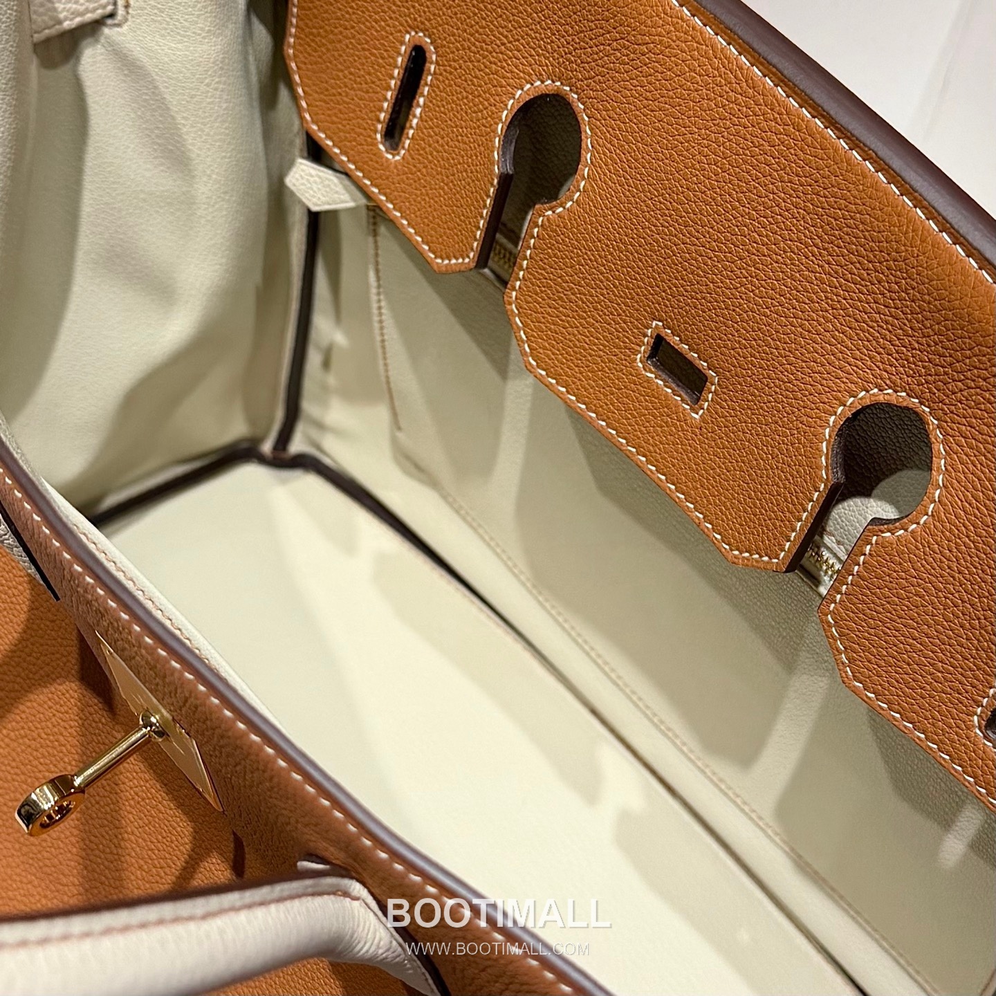 Hermes Birkin 35 Gold Craie Togo Leather Handbag 에르메스 버킨 35 11120013 골드 크레이 토고 레더 핸드백 35cm 13