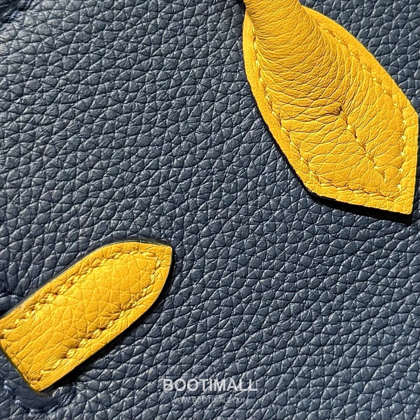 Hermes Birkin 25 Navy Blue Jaune Amber Togo Leather Handbag 에르메스 버킨 25 네이비 블루 존 앰버 토고 레더 핸드백 25cm 9