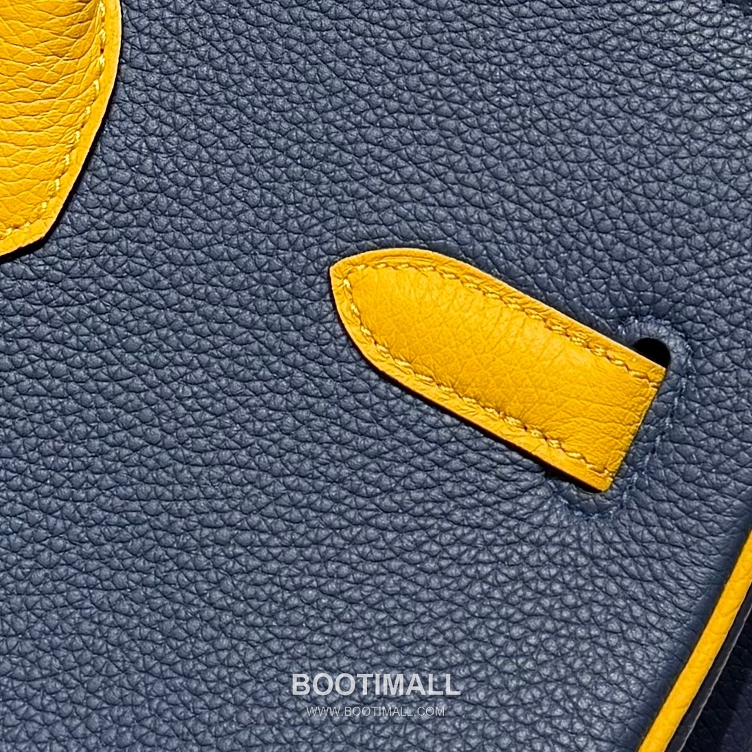 Hermes Birkin 30 Navy Blue Jaune Amber Togo Leather Handbag 에르메스 버킨 30 네이비블루 존앰버 토고 레더 핸드백 30cm 7