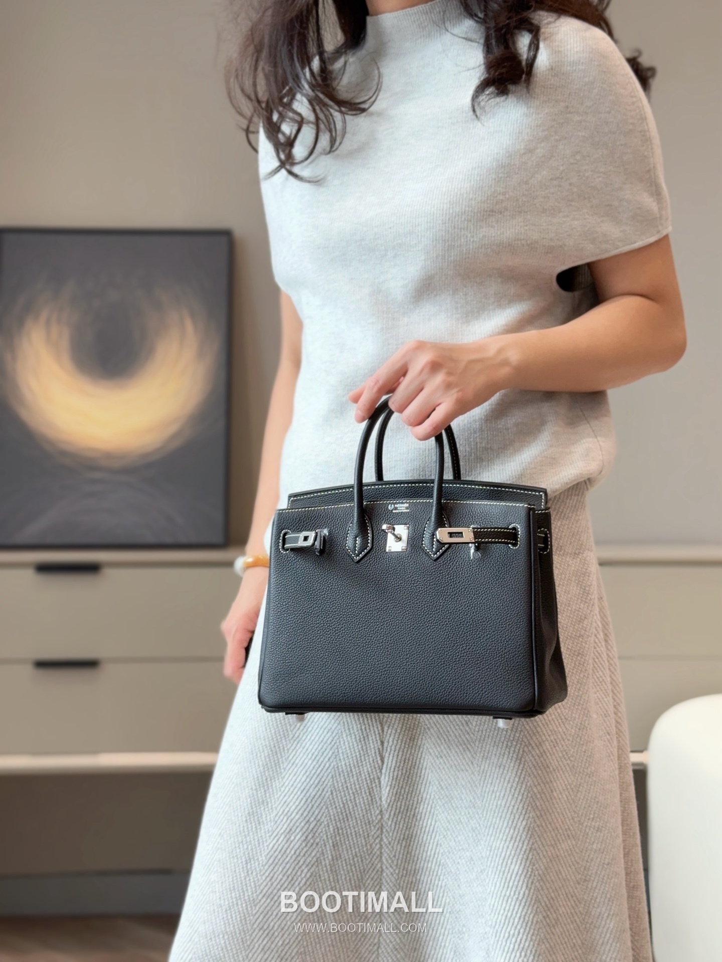 Hermes Birkin 25 Black Amber Yellow Togo Leather Handbag 에르메스 버킨 25 블랙 앰버 옐로우 토고 레더 핸드백 25cm 6