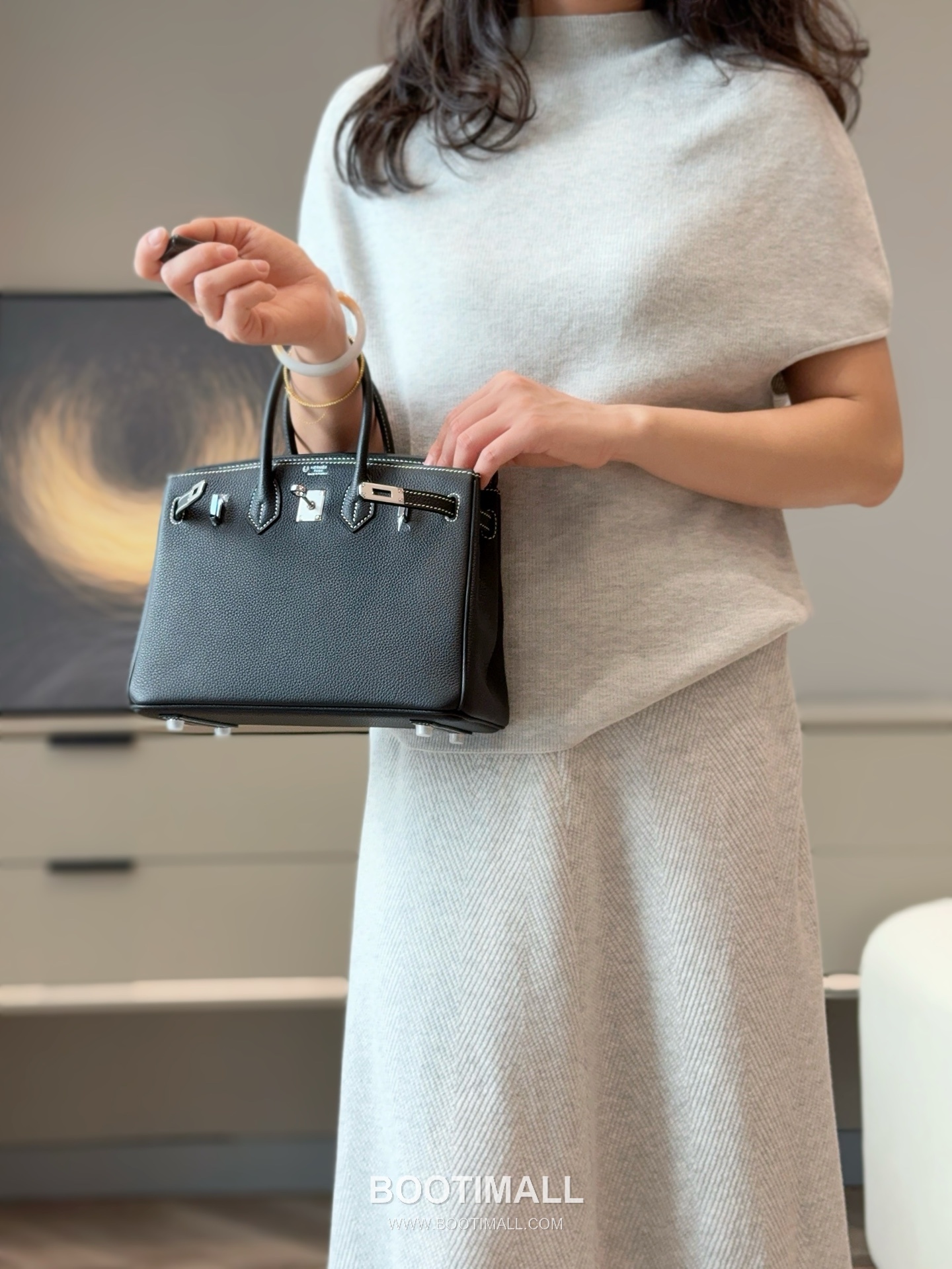 Hermes Birkin 25 Black Amber Yellow Togo Leather Handbag 에르메스 버킨 25 블랙 앰버 옐로우 토고 레더 핸드백 25cm 7