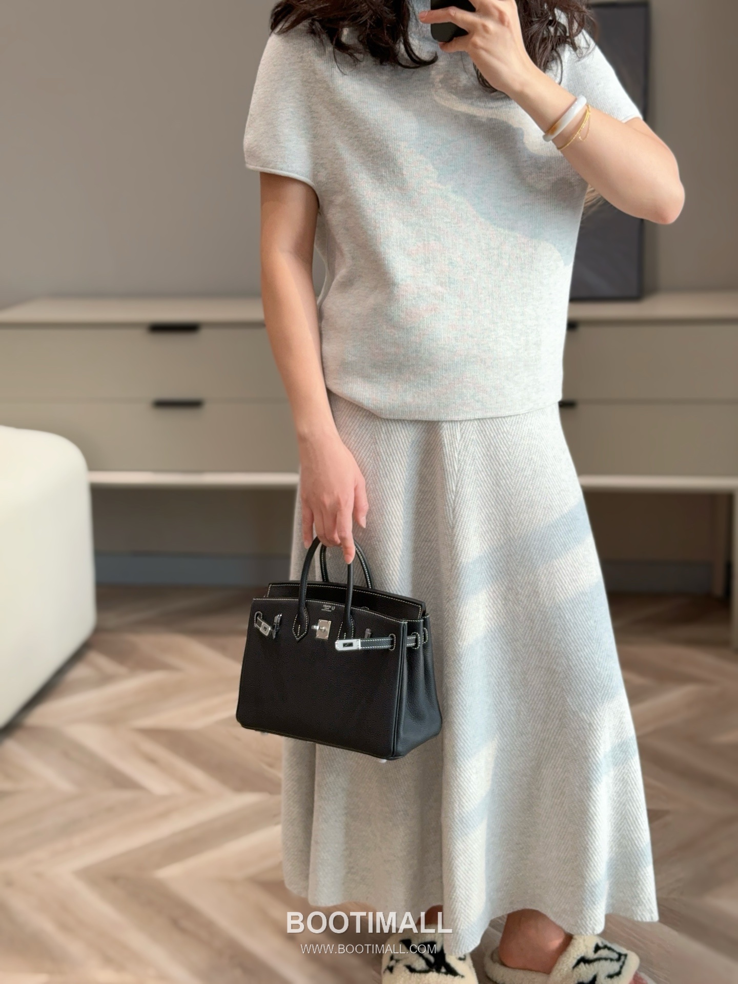 Hermes Birkin 25 Black Amber Yellow Togo Leather Handbag 에르메스 버킨 25 블랙 앰버 옐로우 토고 레더 핸드백 25cm 9