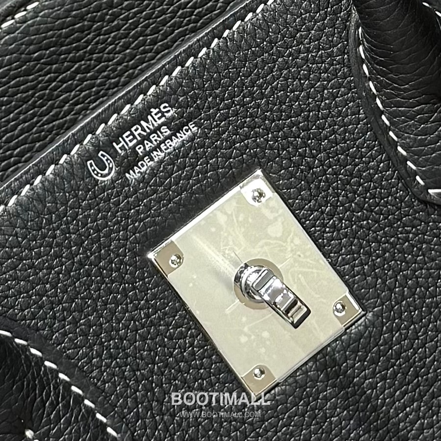 Hermes Birkin 30 Black Amber Yellow Togo Leather Handbag 에르메스 버킨 30 1311001 블랙 앰버 옐로우 토고 레더 핸드백 30cm 8