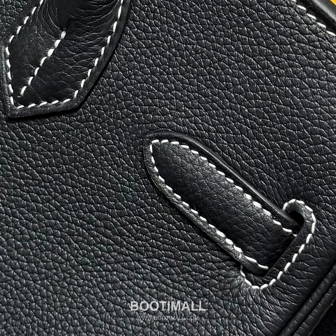 Hermes Birkin 30 Black Amber Yellow Togo Leather Handbag 에르메스 버킨 30 1311001 블랙 앰버 옐로우 토고 레더 핸드백 30cm 10