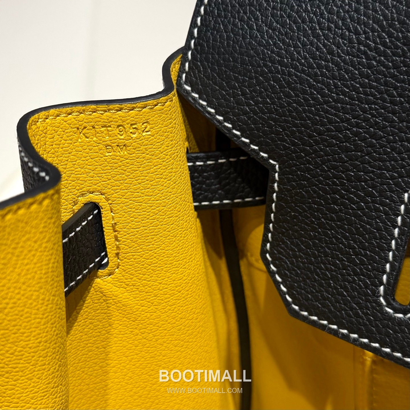 Hermes Birkin 35 Black Amber Yellow Togo Leather Handbag 에르메스 버킨 35 11120013 블랙 앰버 옐로우 토고 레더 핸드백 35cm 12