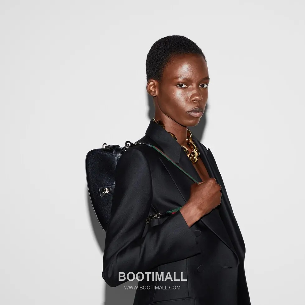 Gucci 786015 Black Leather Shoulder Bag 구찌 786015 블랙 레더 숄더백 24cm 8