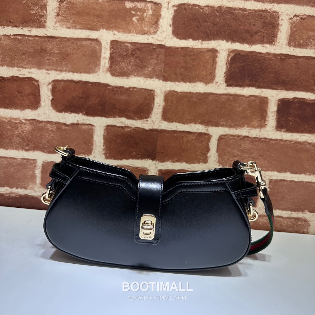 Gucci 786015 Black Leather Shoulder Bag 구찌 786015 블랙 레더 숄더백 24cm 10