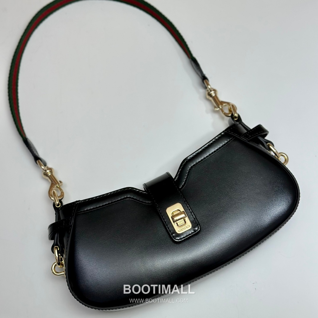 Gucci 786015 Black Leather Shoulder Bag 구찌 786015 블랙 레더 숄더백 24cm 15