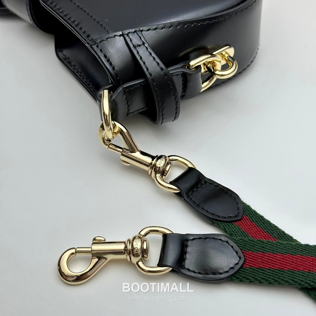 Gucci 786015 Black Leather Shoulder Bag 구찌 786015 블랙 레더 숄더백 24cm 16