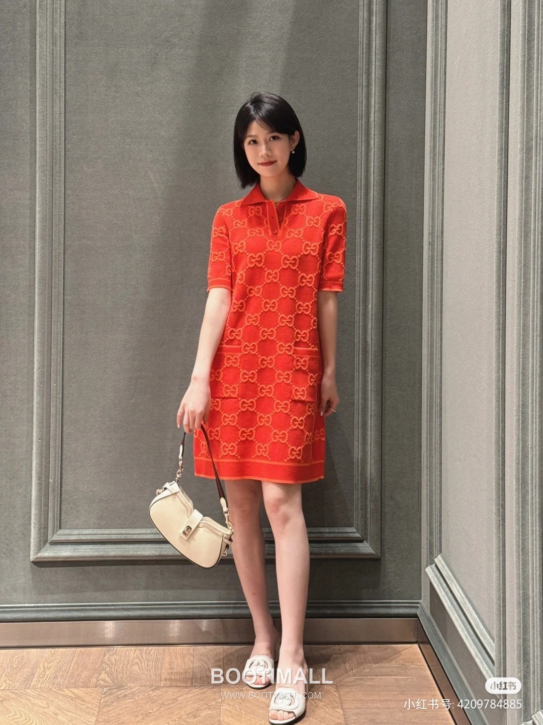 Gucci White Leather Underarm Shoulder Bag 구찌 786015 화이트 레더 언더암 숄더백 25cm 6