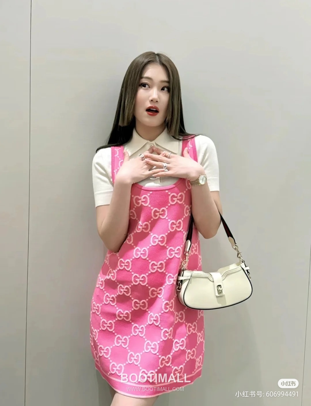 Gucci White Leather Underarm Shoulder Bag 구찌 786015 화이트 레더 언더암 숄더백 25cm 8