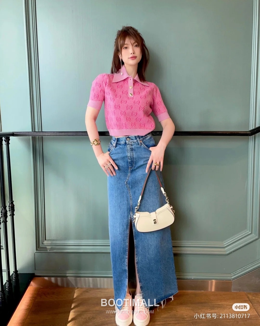 Gucci White Leather Underarm Shoulder Bag 구찌 786015 화이트 레더 언더암 숄더백 25cm 9