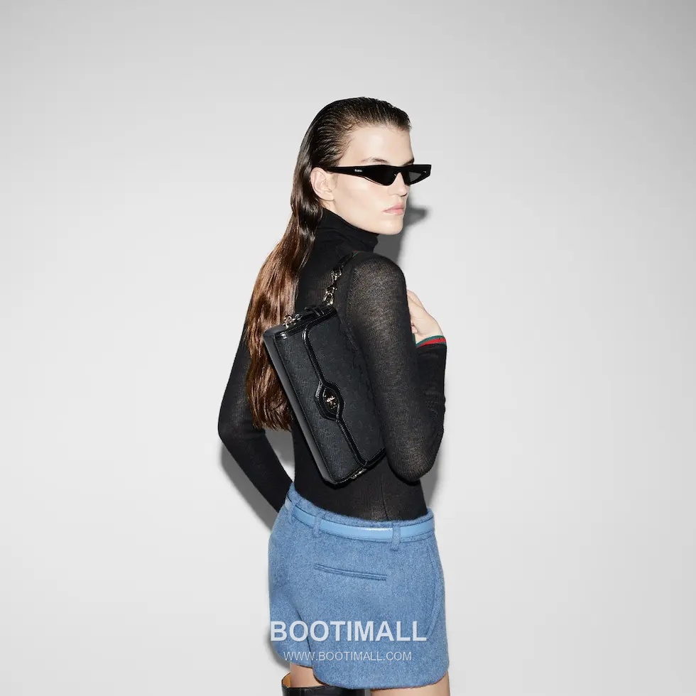 Gucci GG Supreme Canvas Leather Shoulder Bag 구찌 786027 GG 수프림 캔버스 레더 숄더백 26cm 3