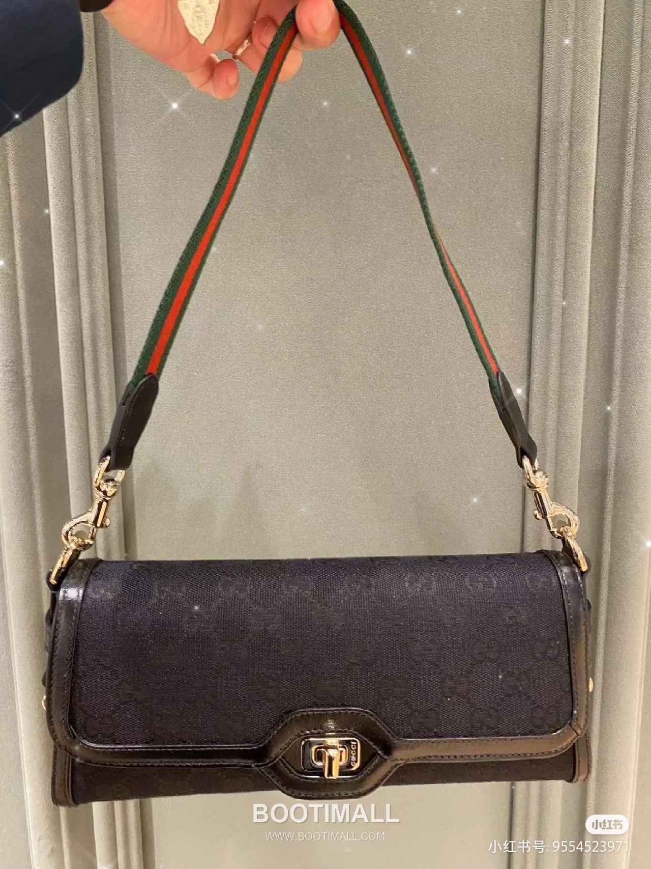 Gucci GG Supreme Canvas Leather Shoulder Bag 구찌 786027 GG 수프림 캔버스 레더 숄더백 26cm 4