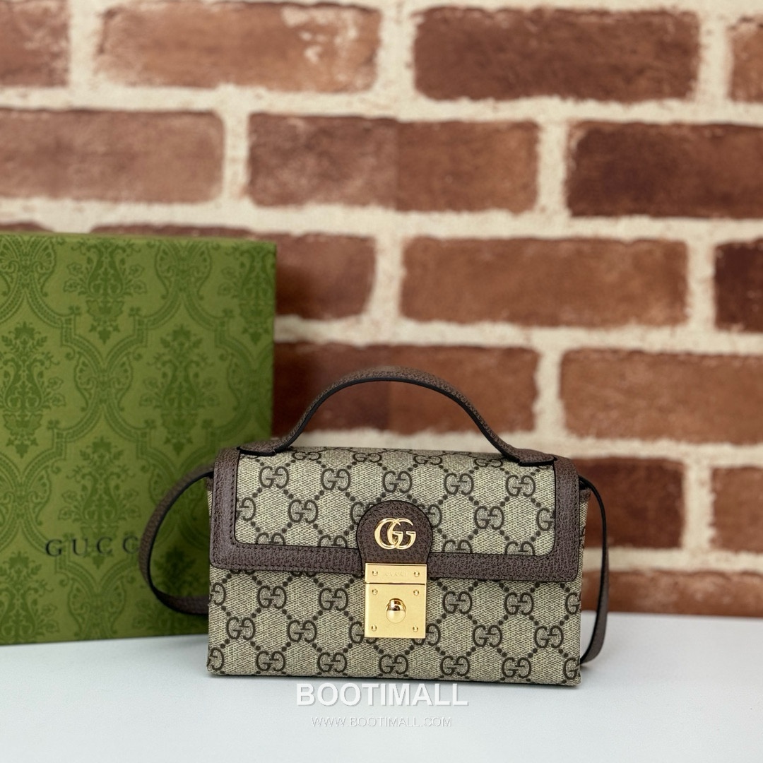 Gucci GG Marmont Box Bag 772314 GG Supreme Canvas Beige Brown Shoulder Bag 구찌 GG 마몽 박스백 772314 GG 수프림 캔버스 베이지 브라운 숄더백 18cm 7