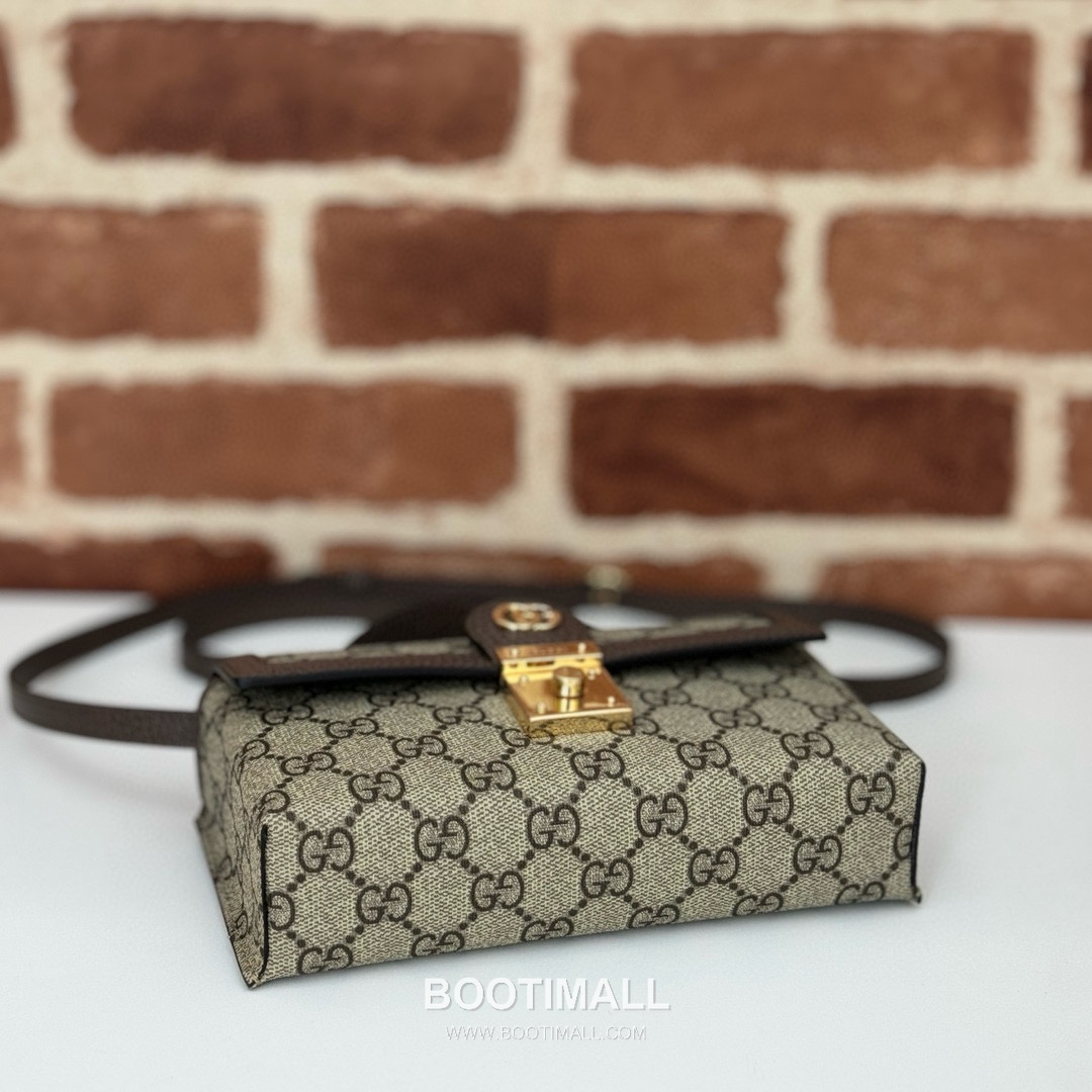 Gucci GG Marmont Box Bag 772314 GG Supreme Canvas Beige Brown Shoulder Bag 구찌 GG 마몽 박스백 772314 GG 수프림 캔버스 베이지 브라운 숄더백 18cm 10