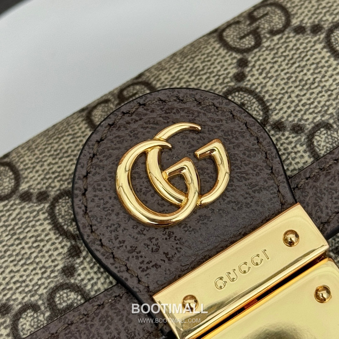 Gucci GG Marmont Box Bag 772314 GG Supreme Canvas Beige Brown Shoulder Bag 구찌 GG 마몽 박스백 772314 GG 수프림 캔버스 베이지 브라운 숄더백 18cm 12