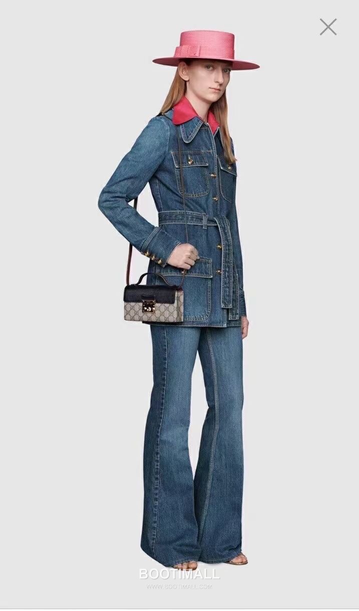 Gucci Padlock Mini GG Supreme Canvas Leather Brown Black Crossbody Bag 구찌 패드락 미니 652683 GG 수프림 캔버스 레더 브라운 블랙 크로스백 18cm 1