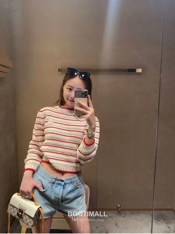 Gucci Padlock GG Supreme Canvas White Leather Yellow Strap Shoulder Bag 구찌 패들락 GG 수프림 캔버스 화이트 레더 옐로우 스트랩 숄더백 20cm 4