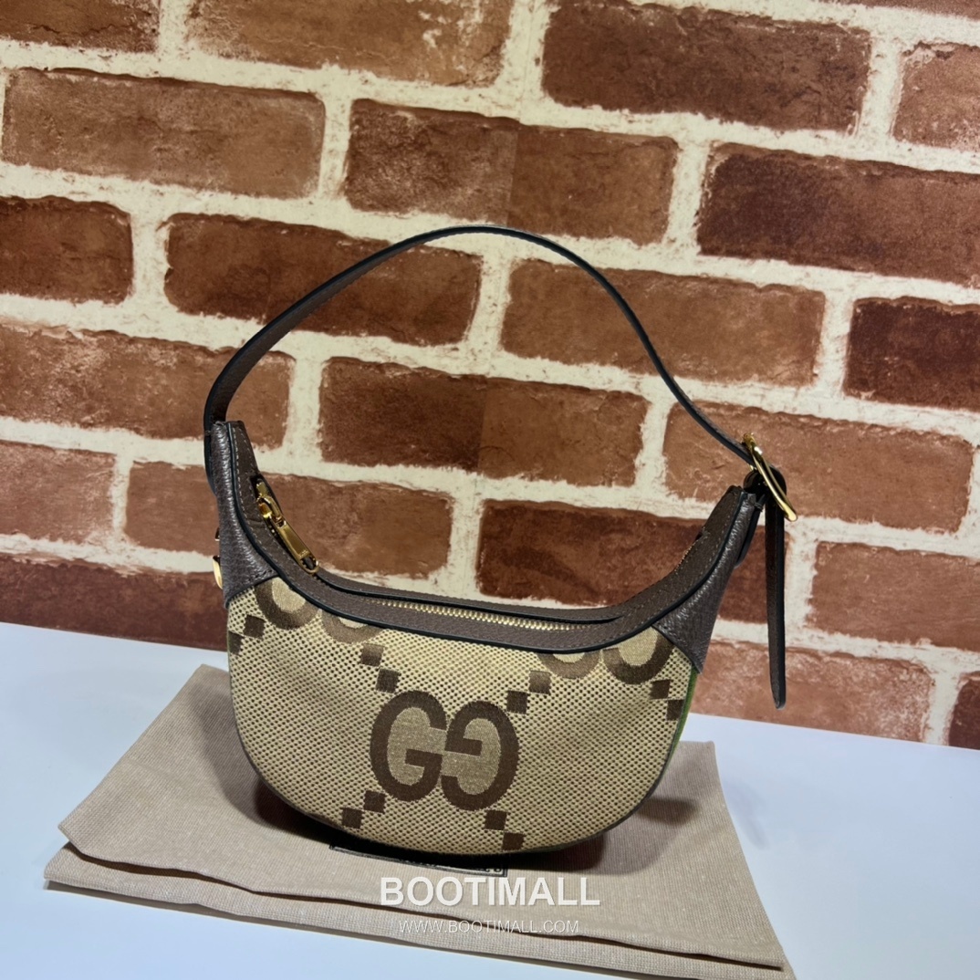 Gucci GG Monogram Canvas Leather Hobo Bag 구찌 658551 GG 모노그램 캔버스 레더 호보백 24cm 7