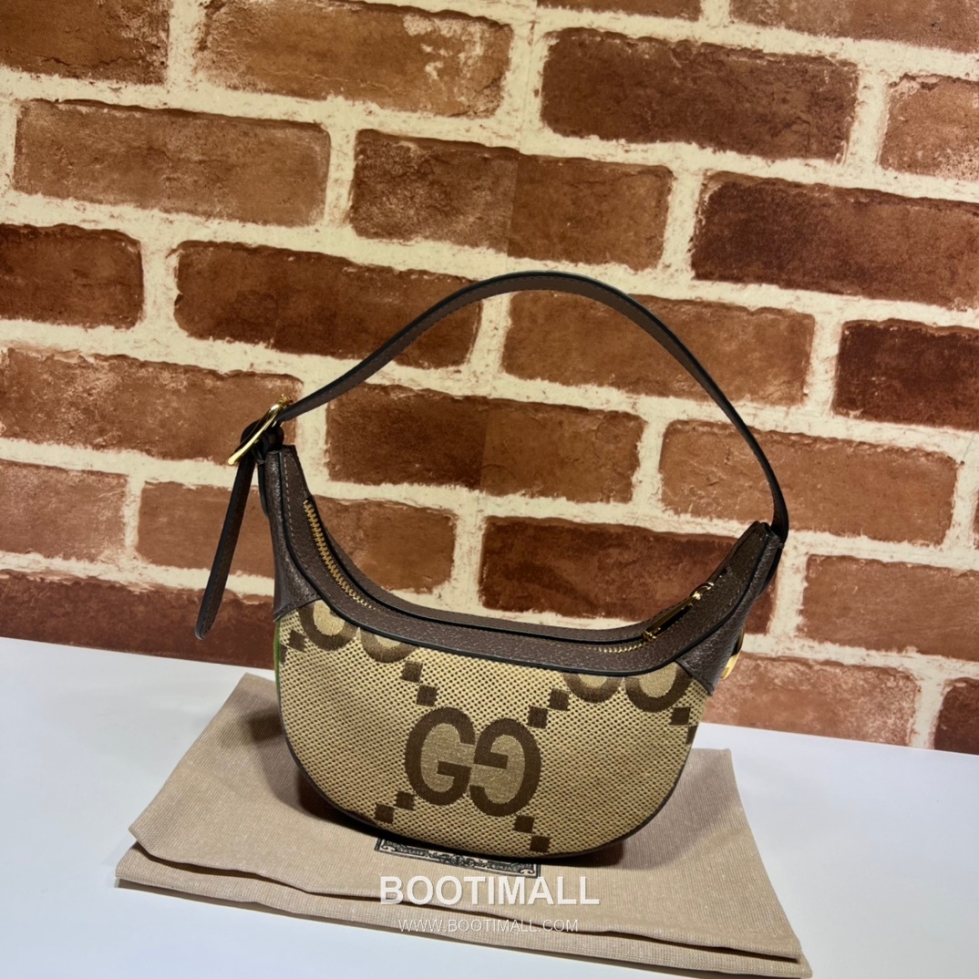 Gucci GG Monogram Canvas Leather Hobo Bag 구찌 658551 GG 모노그램 캔버스 레더 호보백 24cm 9
