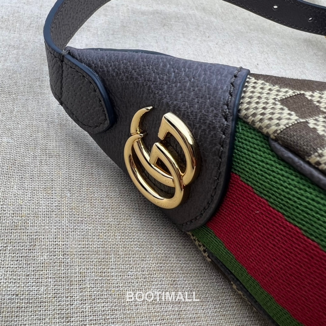 Gucci GG Monogram Canvas Leather Hobo Bag 구찌 658551 GG 모노그램 캔버스 레더 호보백 24cm 10