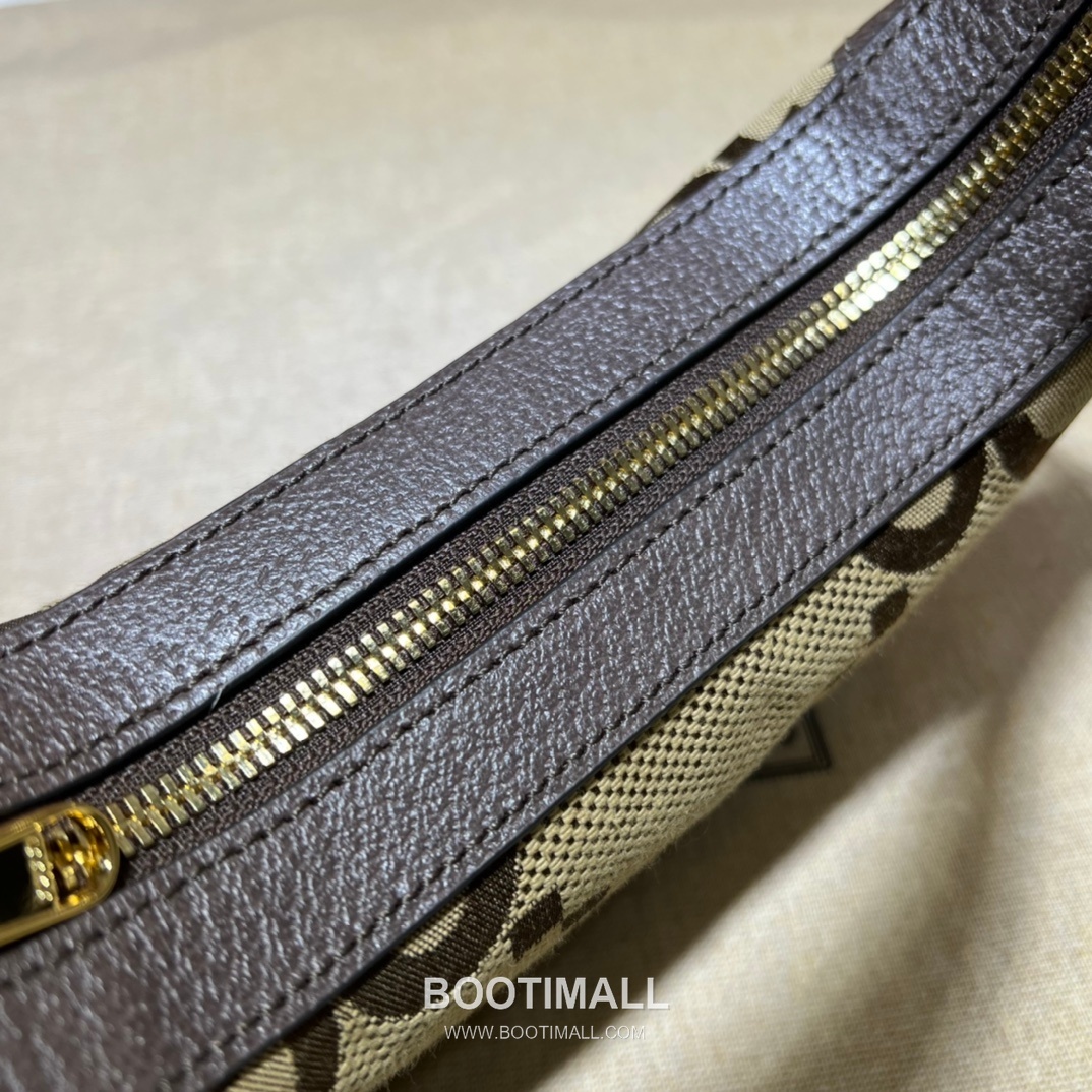 Gucci GG Monogram Canvas Leather Hobo Bag 구찌 658551 GG 모노그램 캔버스 레더 호보백 24cm 11