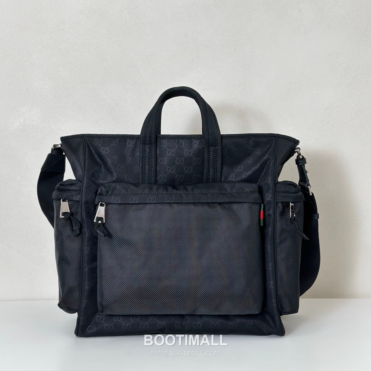 Gucci GG Nylon Black Waterproof Tote Bag 구찌 818962 GG 나일론 블랙 방수 토트백 37cm 7