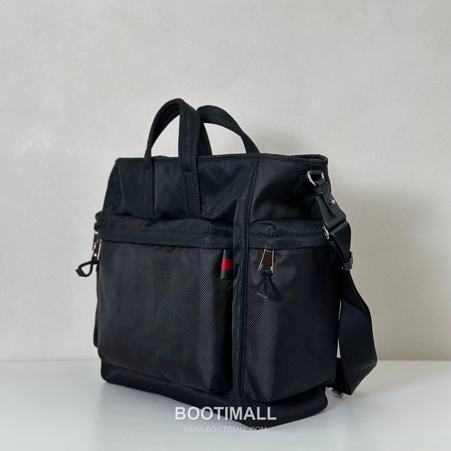 Gucci GG Nylon Black Waterproof Tote Bag 구찌 818962 GG 나일론 블랙 방수 토트백 37cm 8