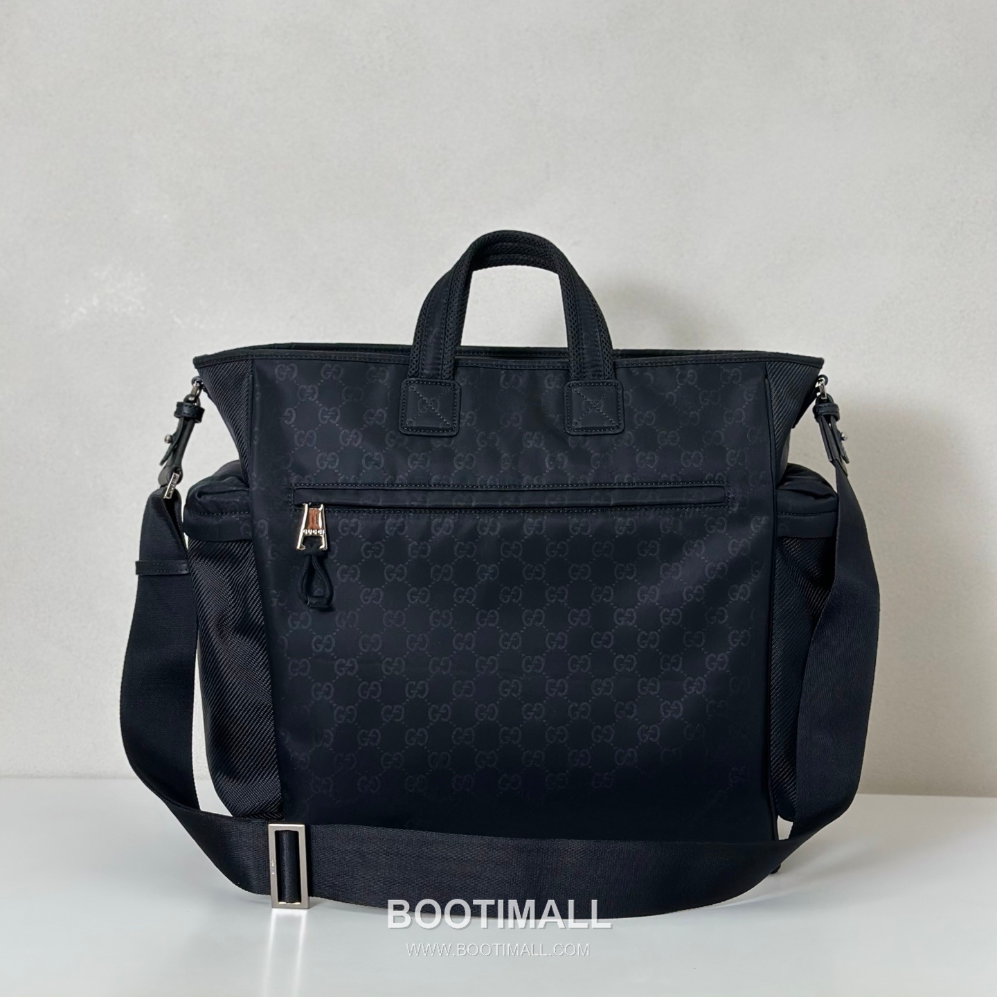 Gucci GG Nylon Black Waterproof Tote Bag 구찌 818962 GG 나일론 블랙 방수 토트백 37cm 9