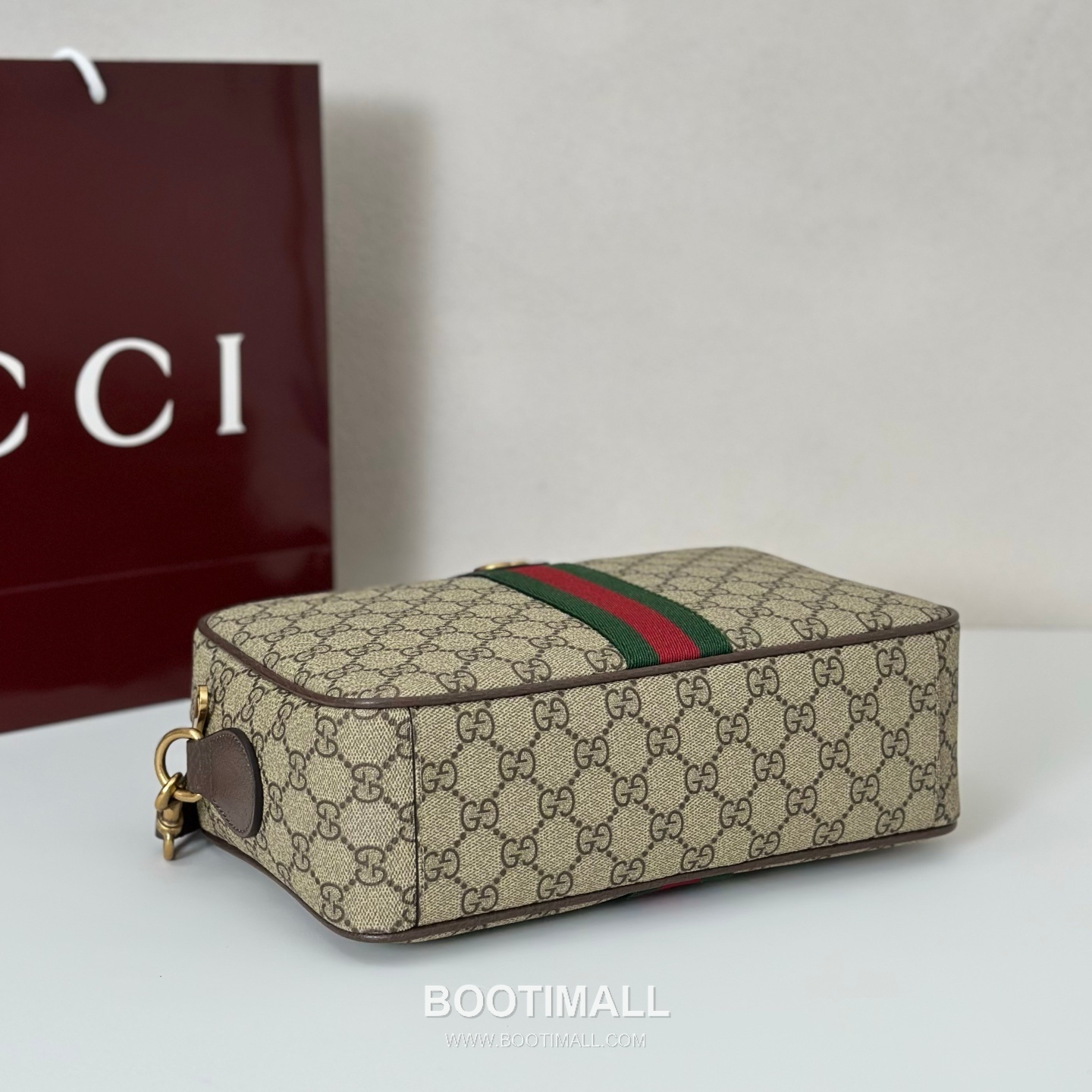 Gucci Ophidia GG Supreme Canvas Camera Bag Brown Crossbody Bag 구찌 오피디아 834468 GG 수프림 캔버스 카메라백 브라운 크로스백 24cm 6