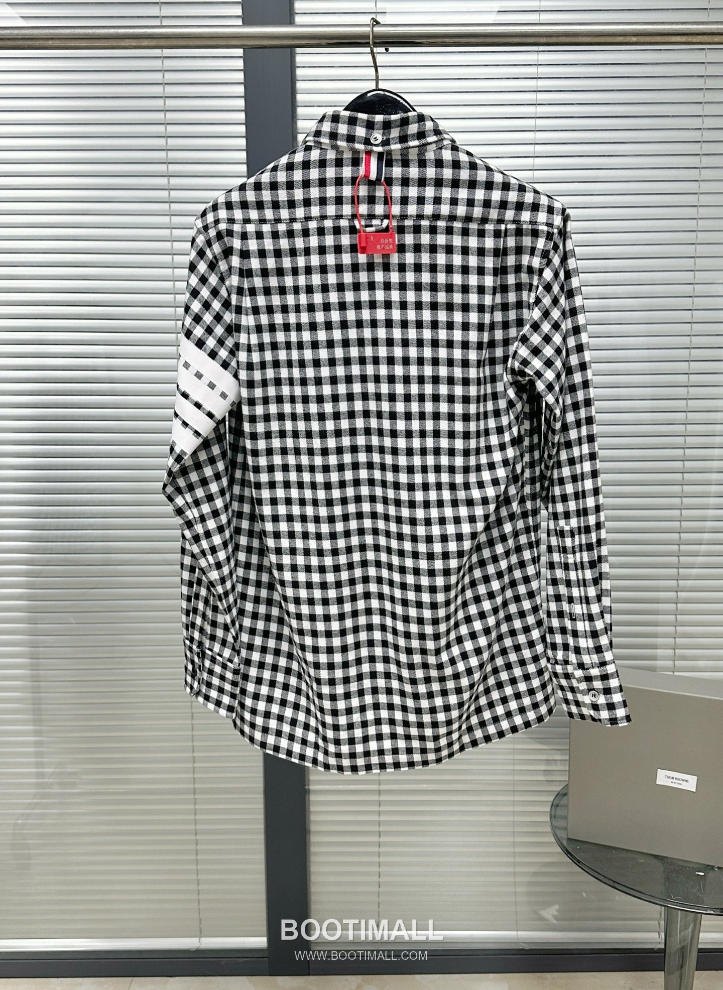 Gingham Check Shirt White Black 깅엄 체크 셔츠 화이트 블랙 셔츠 13