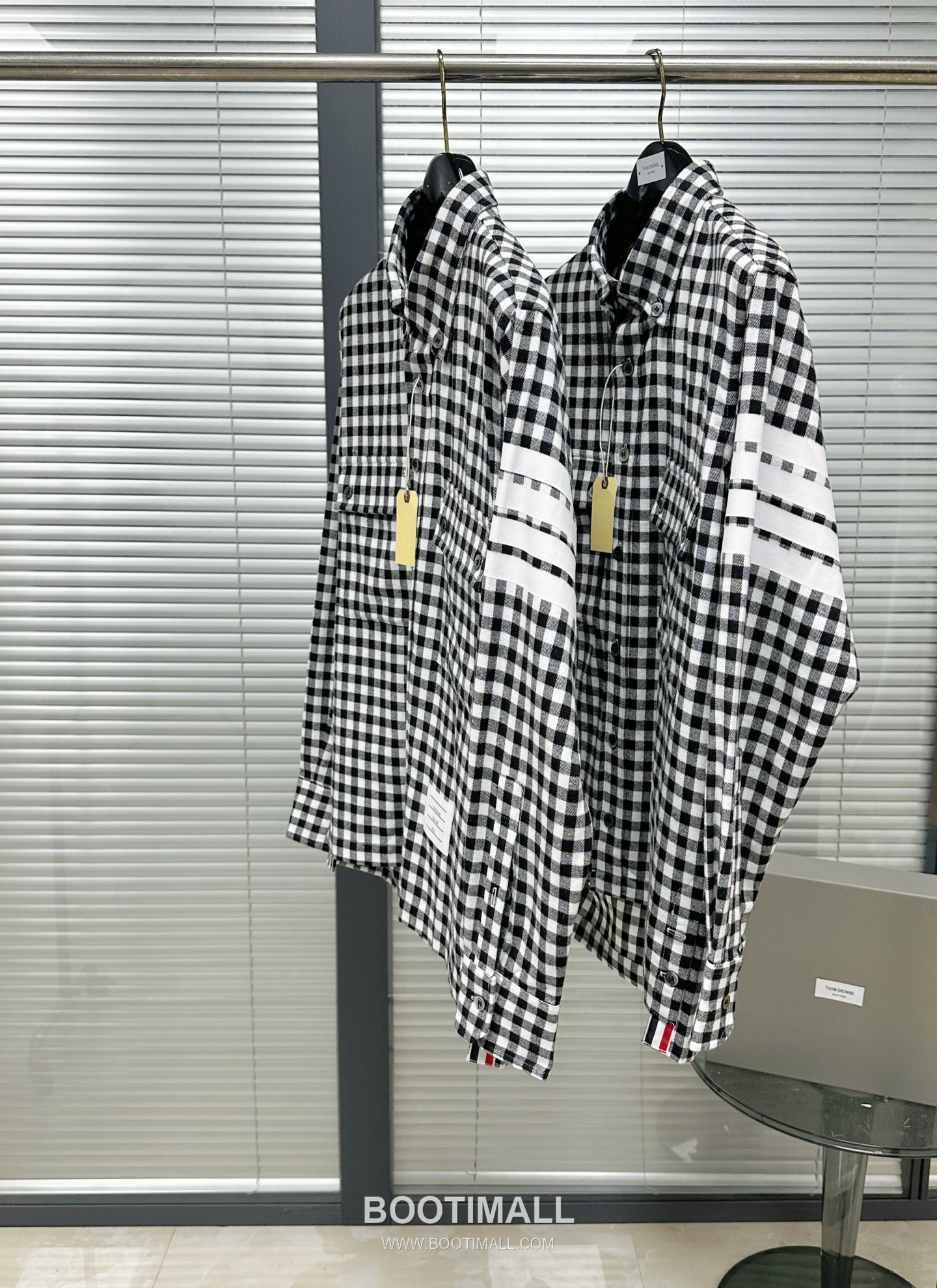 Gingham Check Shirt White Black 깅엄 체크 셔츠 화이트 블랙 셔츠 14