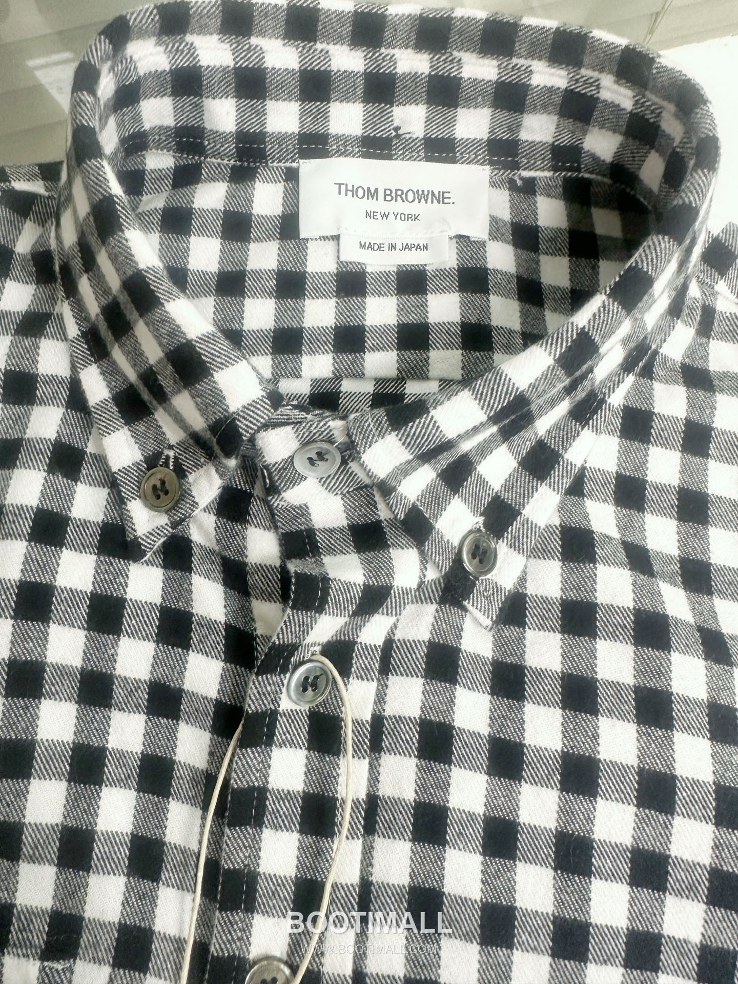Gingham Check Shirt White Black 깅엄 체크 셔츠 화이트 블랙 셔츠 17