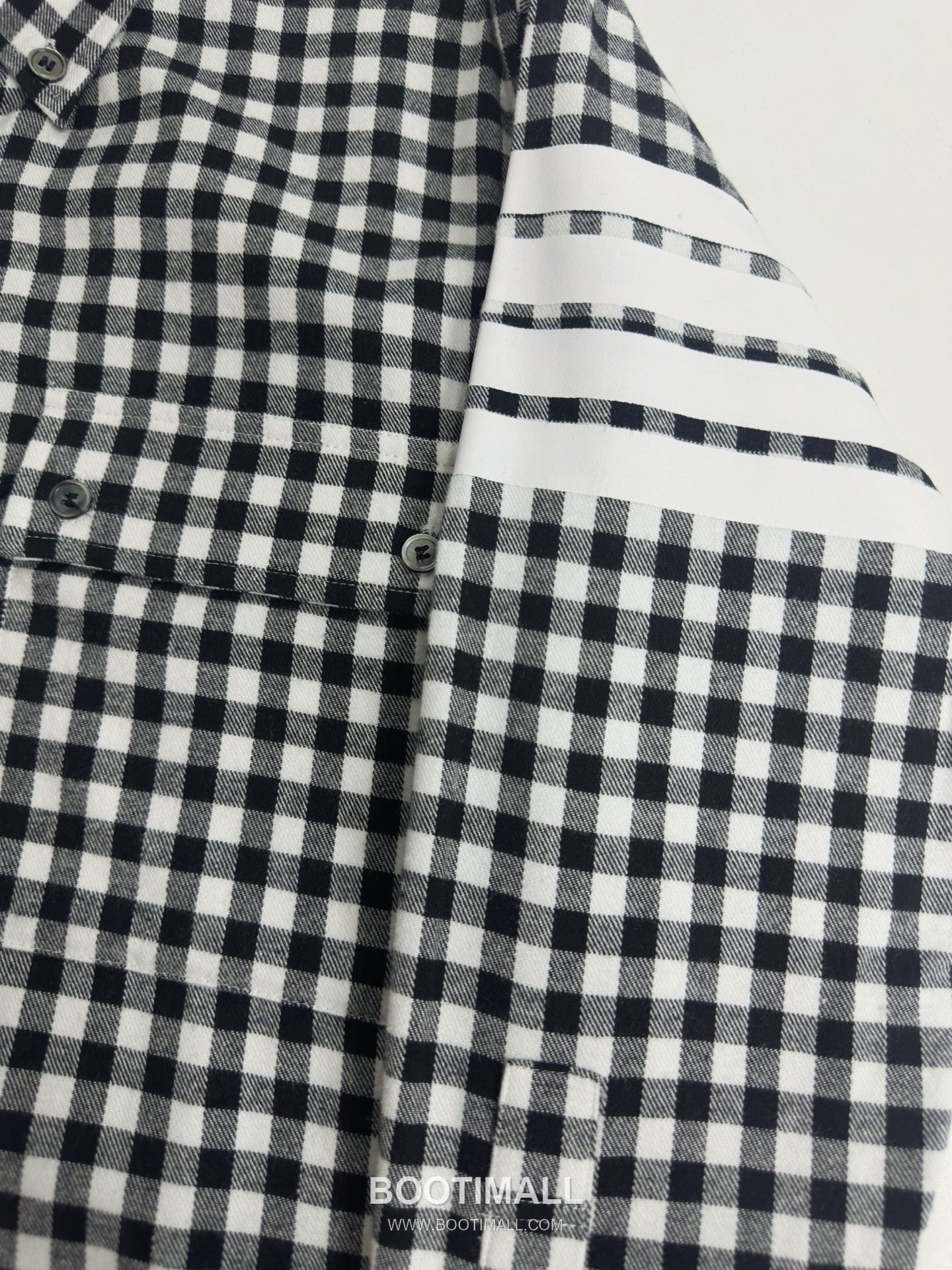 Gingham Check Shirt White Black 깅엄 체크 셔츠 화이트 블랙 셔츠 18