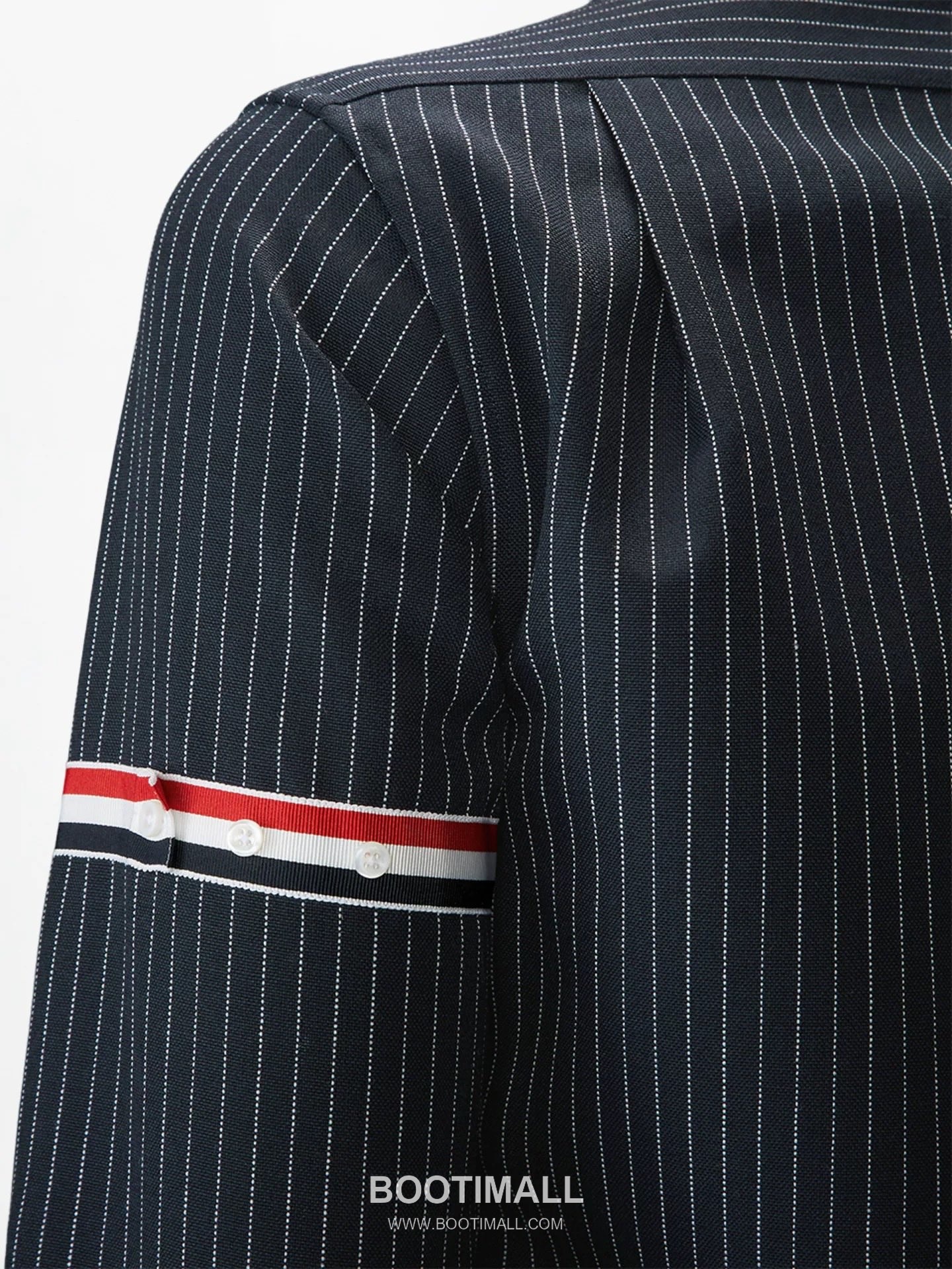 Thom Browne Stripe Detail Collar Pinstripe Black Shirt 톰브라운 스트라이프 디테일 카라 핀스트라이프 블랙 셔츠 8