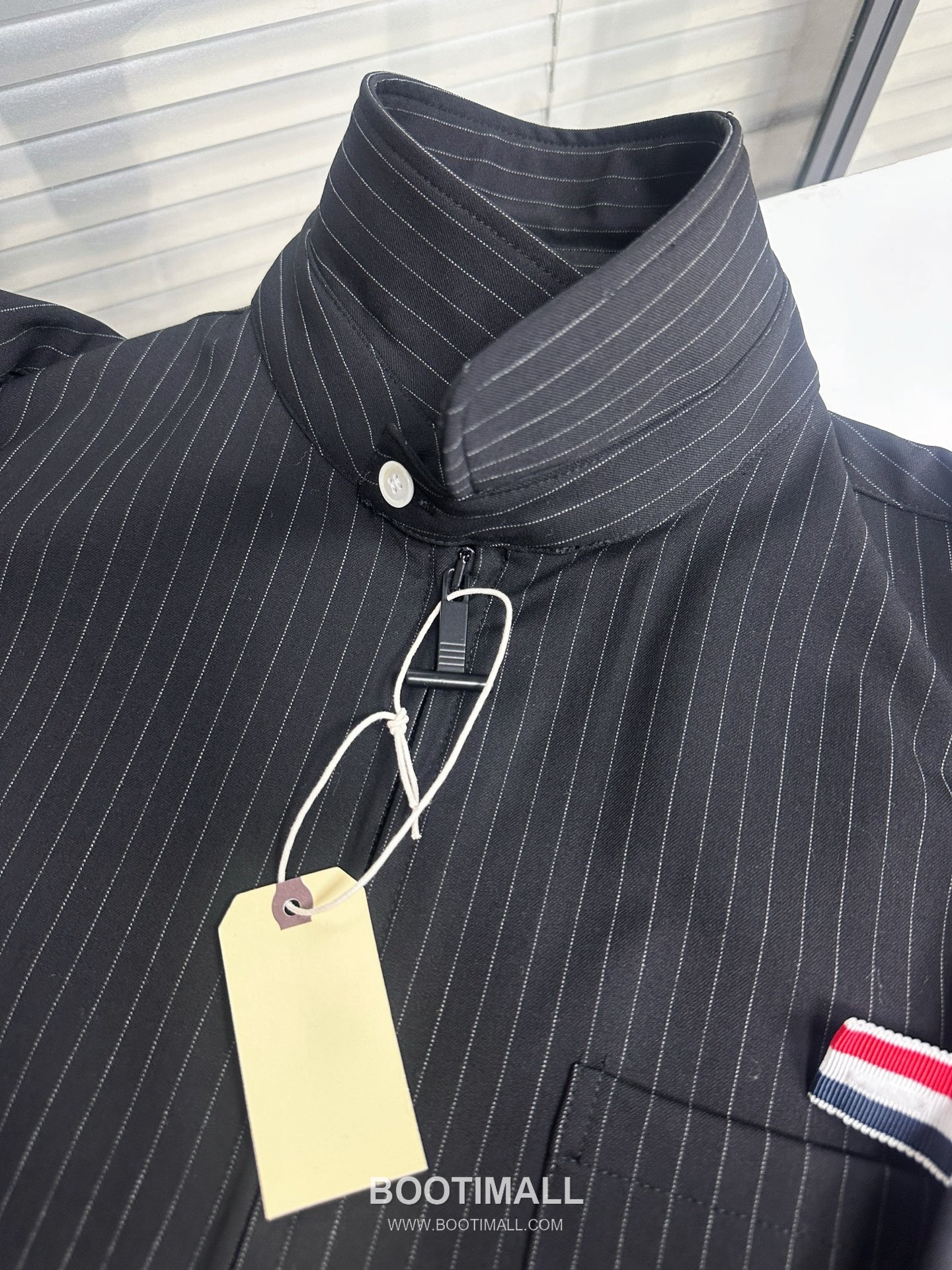 Thom Browne Stripe Detail Collar Pinstripe Black Shirt 톰브라운 스트라이프 디테일 카라 핀스트라이프 블랙 셔츠 15