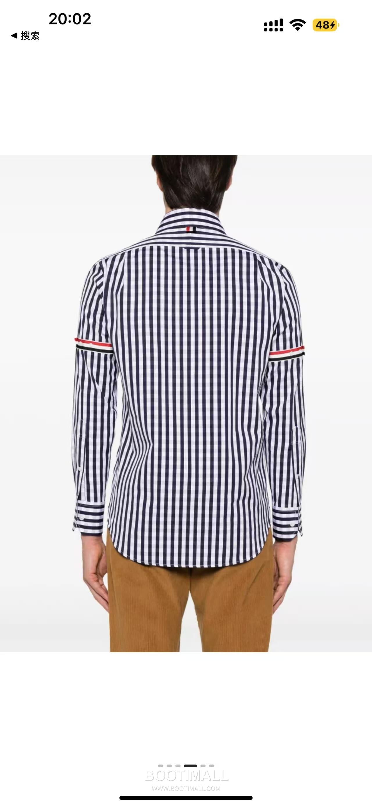 Thom Browne Signature Gingham Check Shirt Navy White 톰브라운 시그니처 깅엄 체크 셔츠 네이비 화이트 2