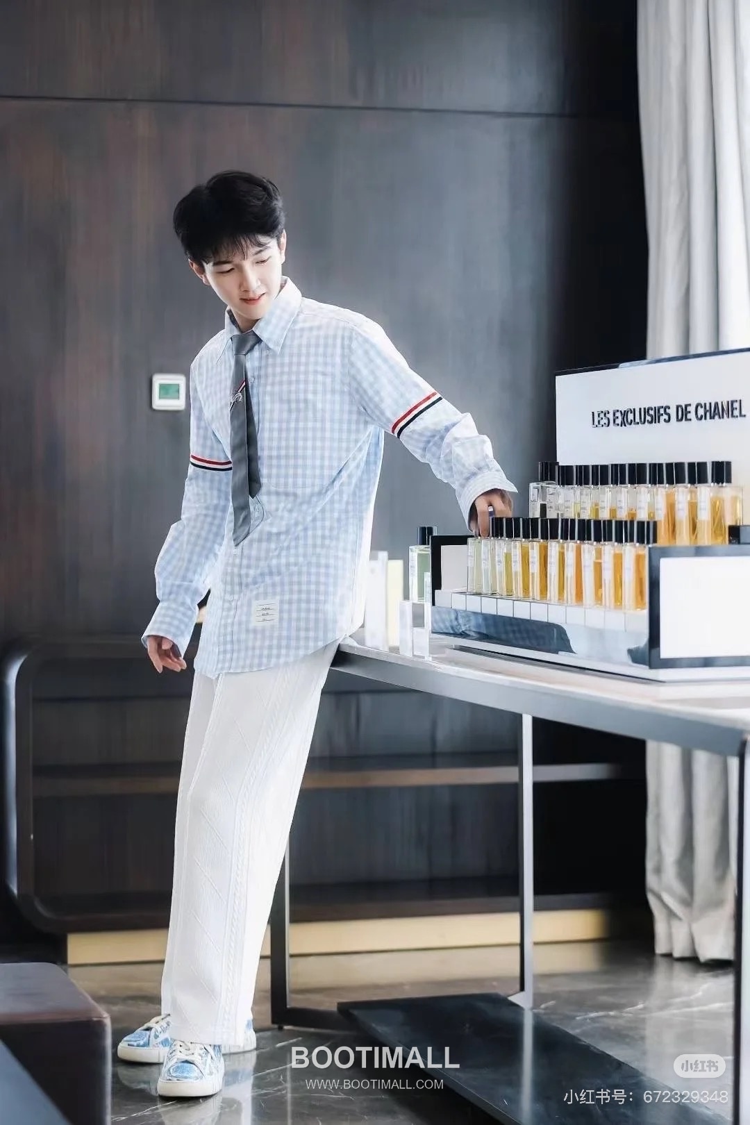 Thom Browne Gingham Check Tricolor Armband Oxford Shirt Blue 톰브라운 깅엄 체크 트리컬러 완장 옥스포드 셔츠 블루 6