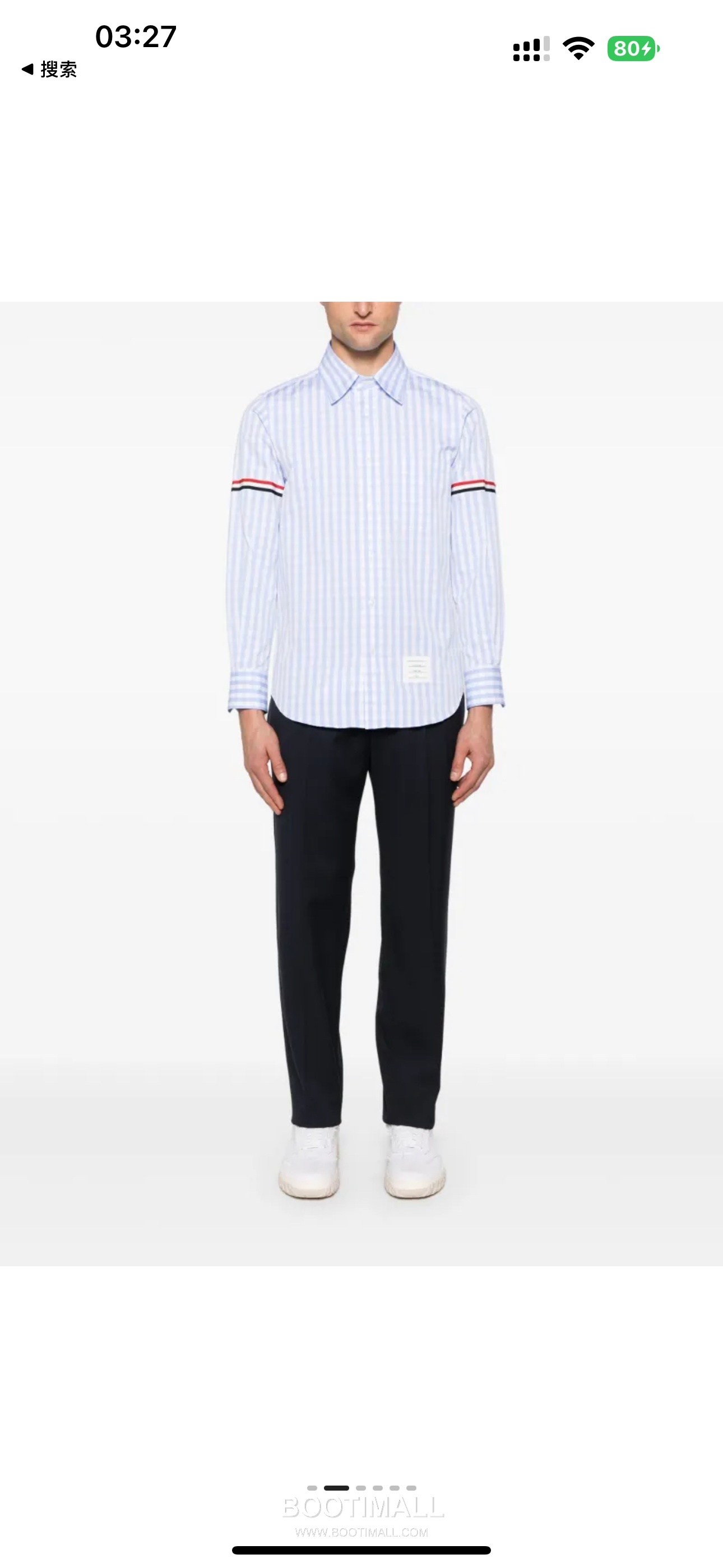 Thom Browne Gingham Check Tricolor Armband Oxford Shirt Blue 톰브라운 깅엄 체크 트리컬러 완장 옥스포드 셔츠 블루 13