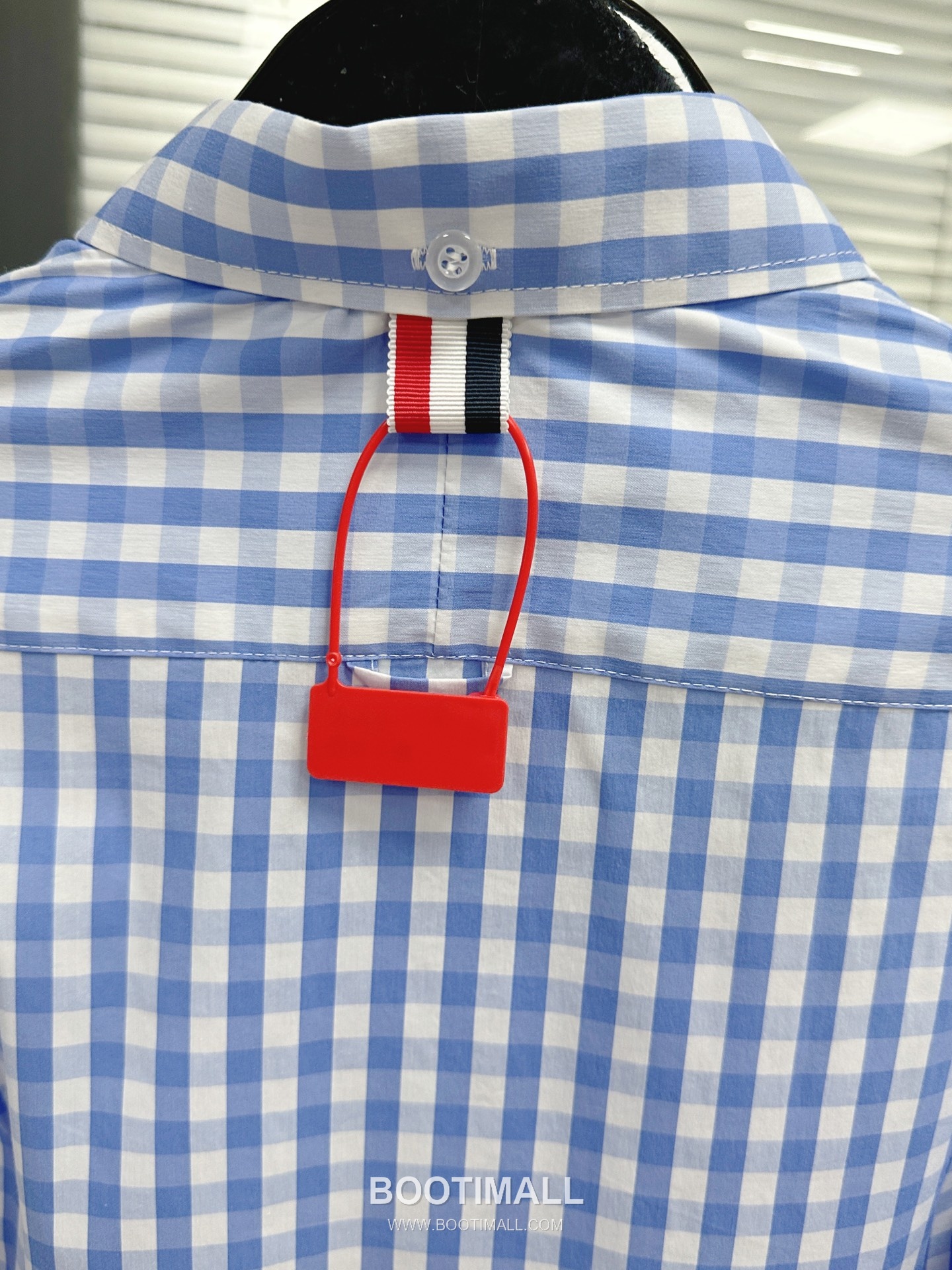 Thom Browne Gingham Check Tricolor Armband Oxford Shirt Blue 톰브라운 깅엄 체크 트리컬러 완장 옥스포드 셔츠 블루 20