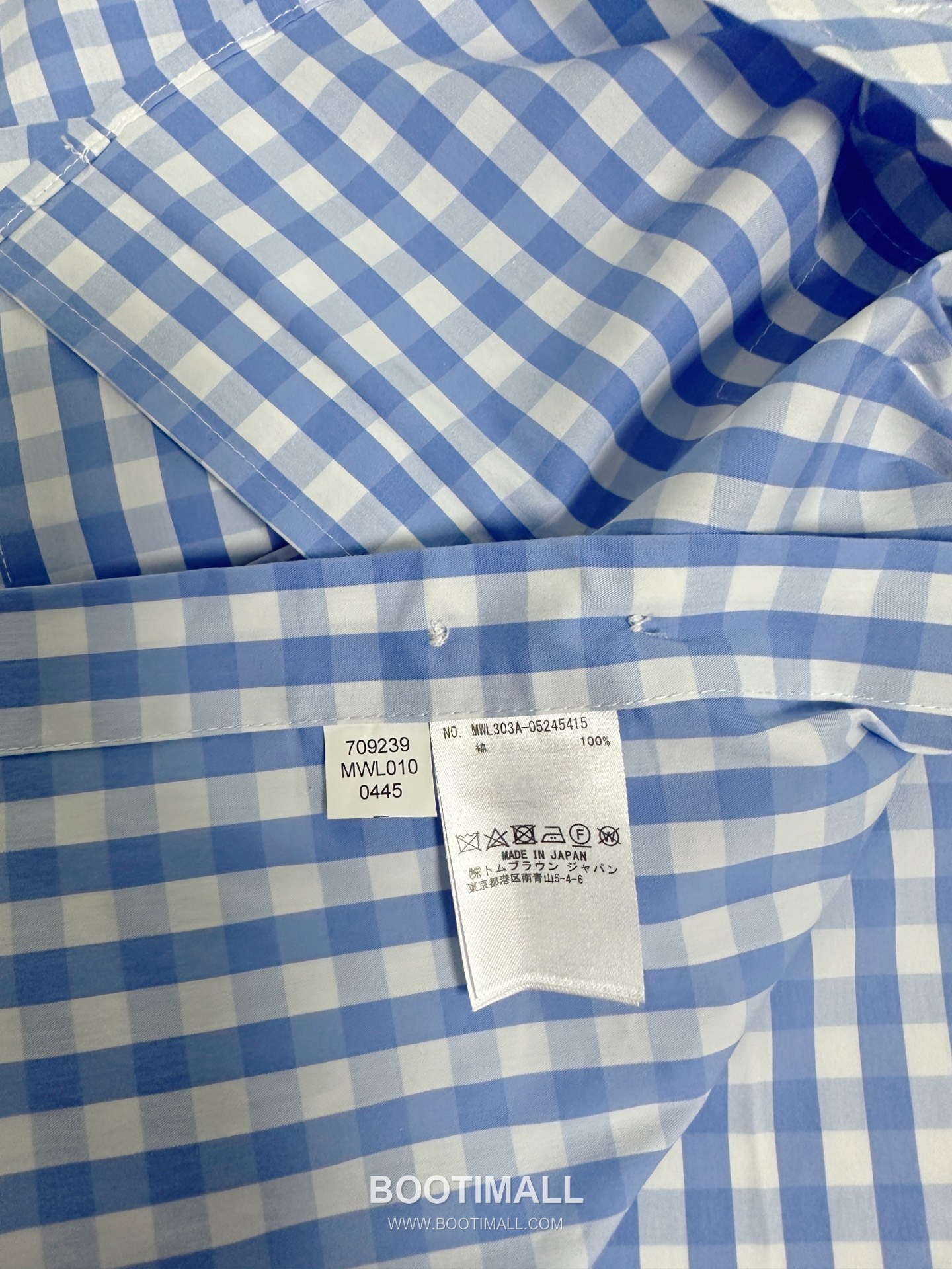 Thom Browne Gingham Check Tricolor Armband Oxford Shirt Blue 톰브라운 깅엄 체크 트리컬러 완장 옥스포드 셔츠 블루 22