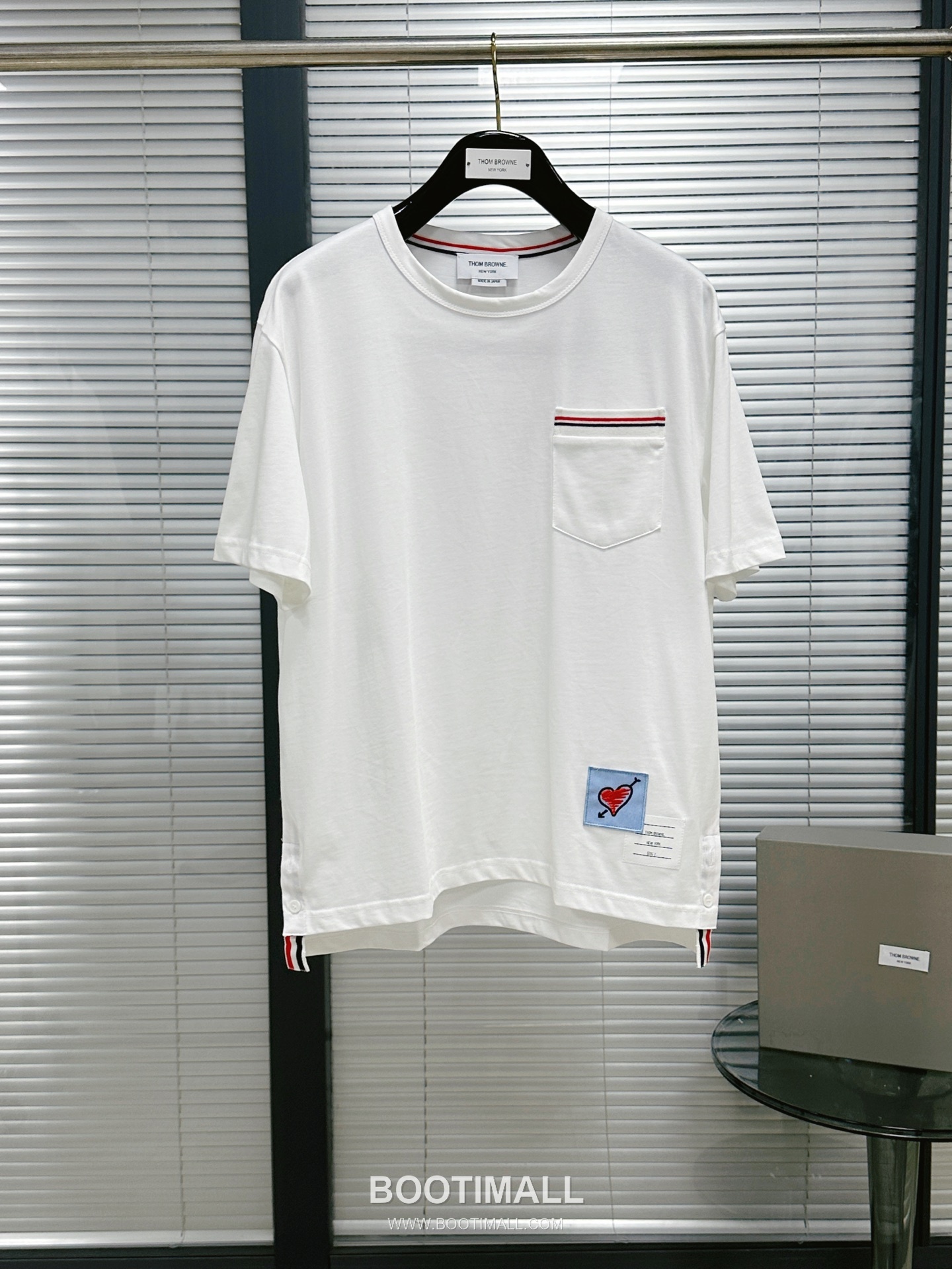 Tee Pocket Ribbed Short Sleeve Cotton T-Shirt White 티 포켓 리브드 반팔 코튼 티셔츠 화이트 2