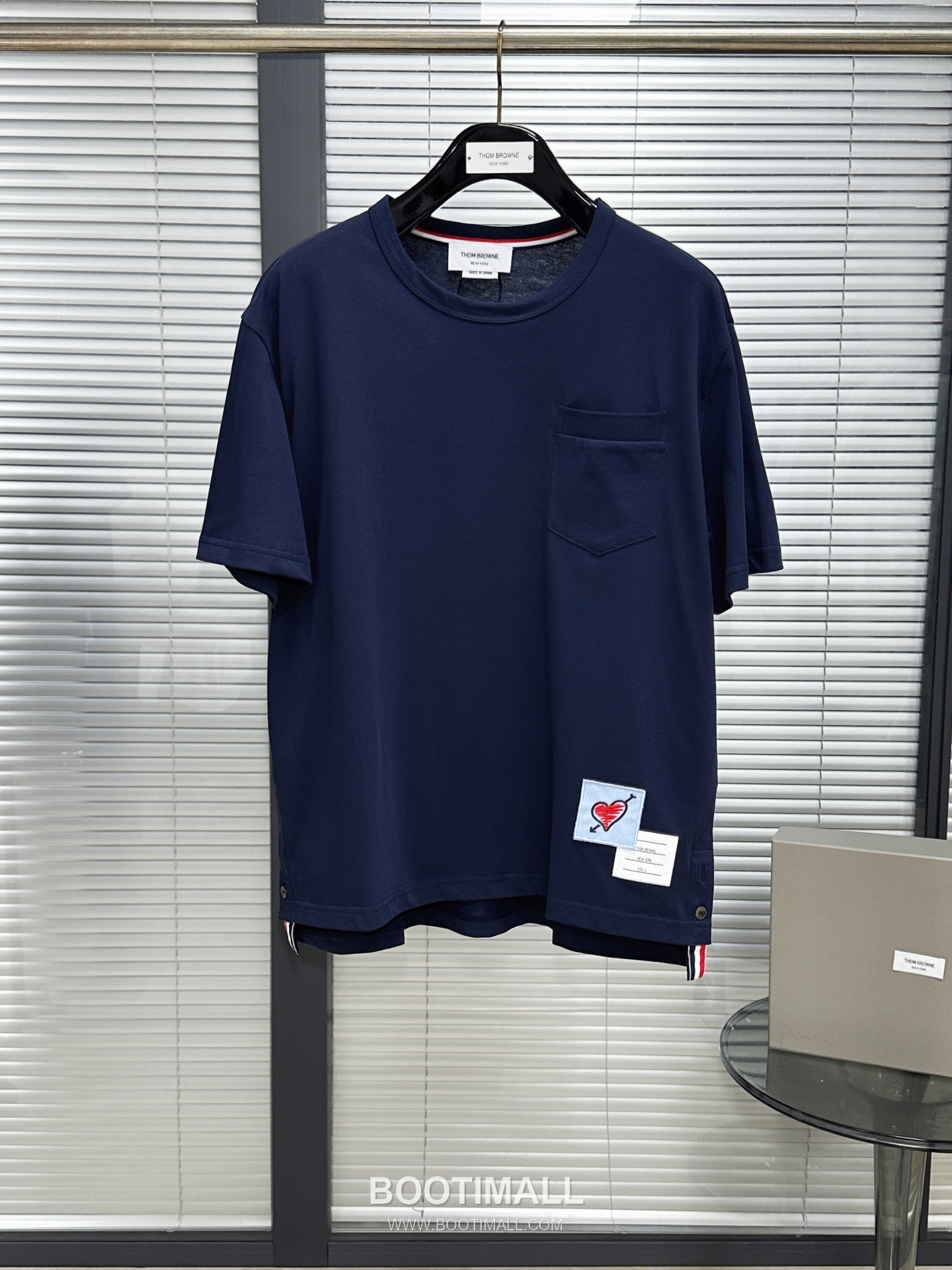 Thom Browne Pocket Plain Short Sleeve Tee Navy 톰브라운 포켓 플레인 반팔 티셔츠 네이비 2