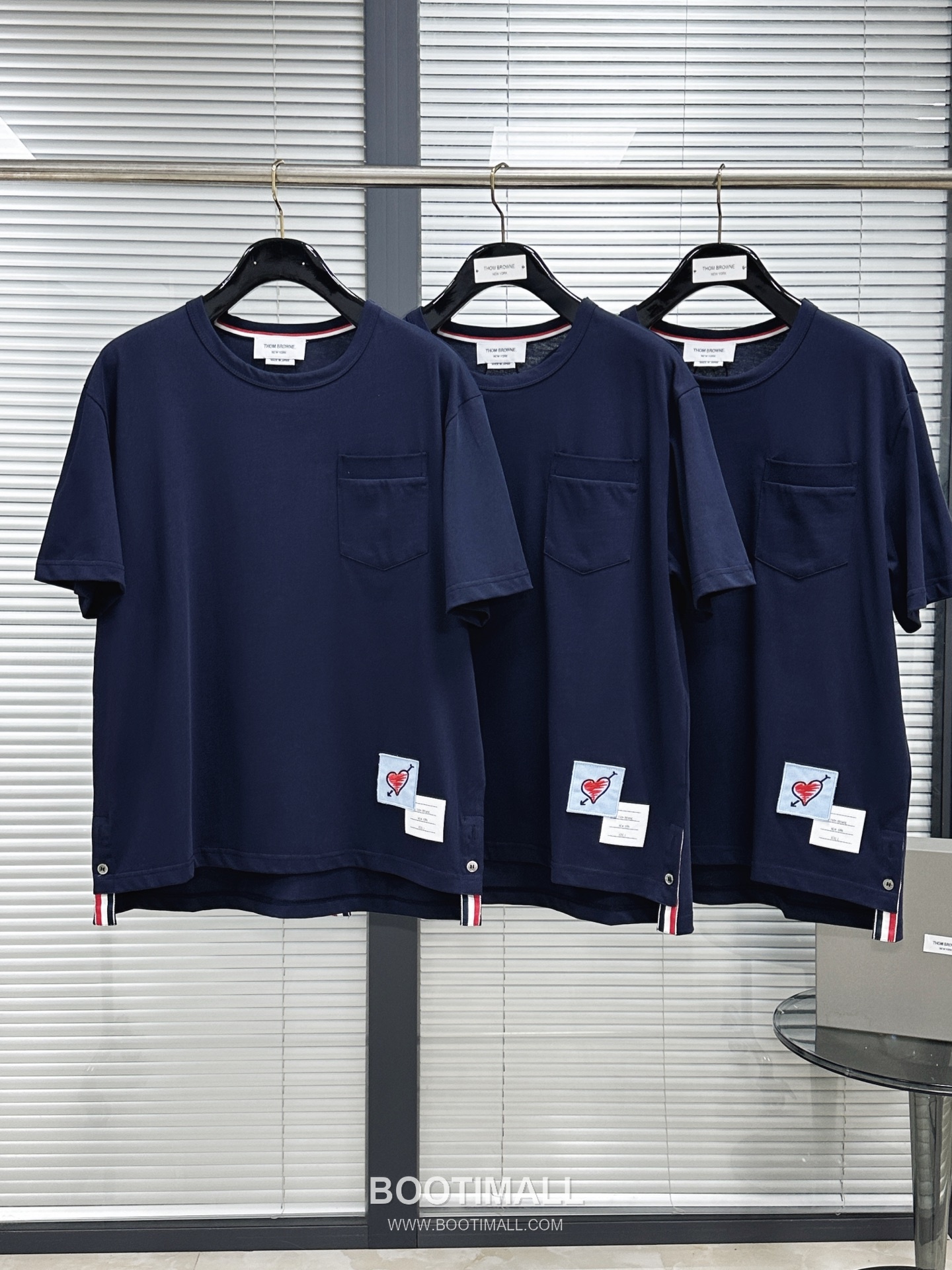 Thom Browne Pocket Plain Short Sleeve Tee Navy 톰브라운 포켓 플레인 반팔 티셔츠 네이비 4