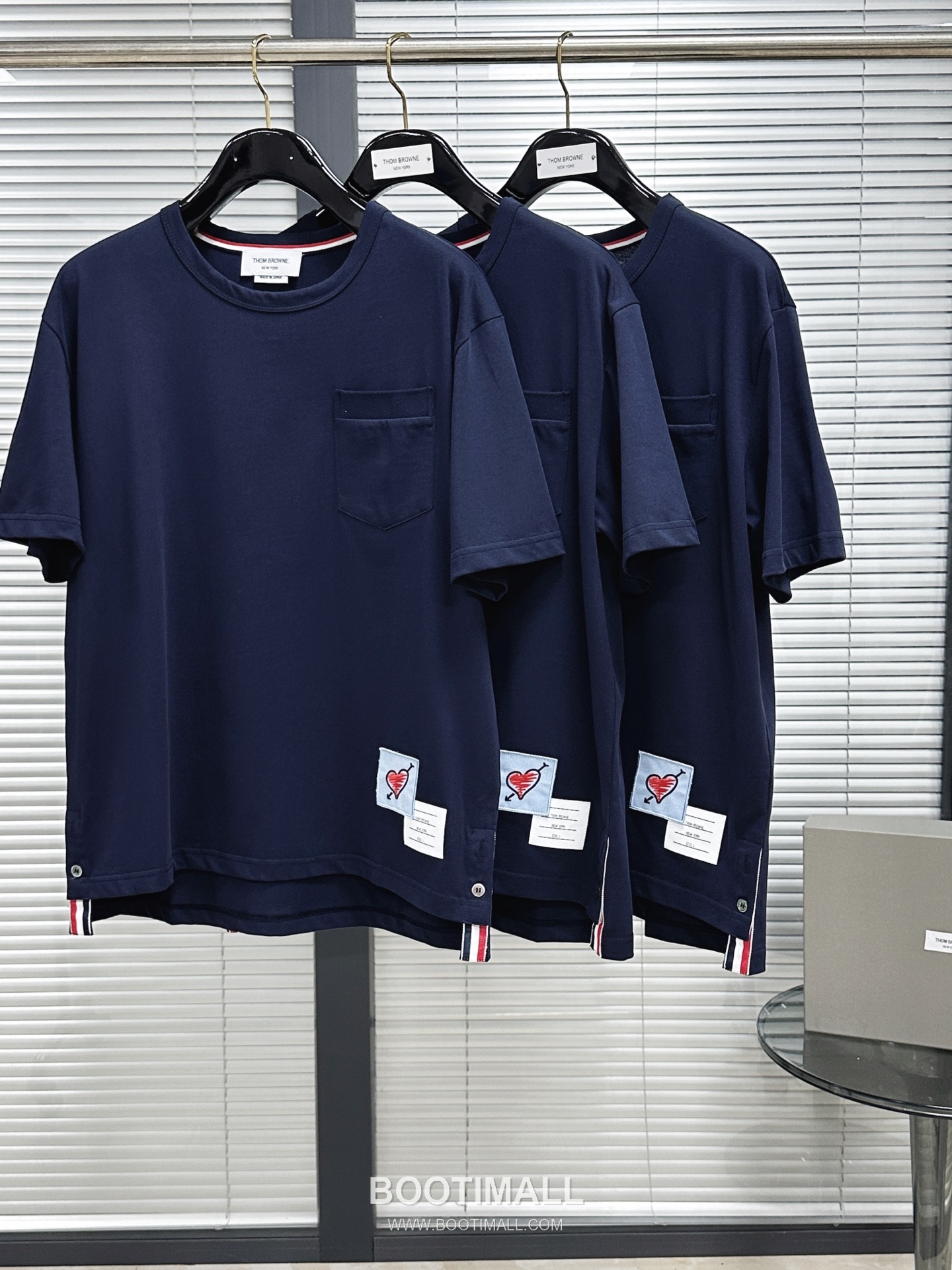 Thom Browne Pocket Plain Short Sleeve Tee Navy 톰브라운 포켓 플레인 반팔 티셔츠 네이비 5