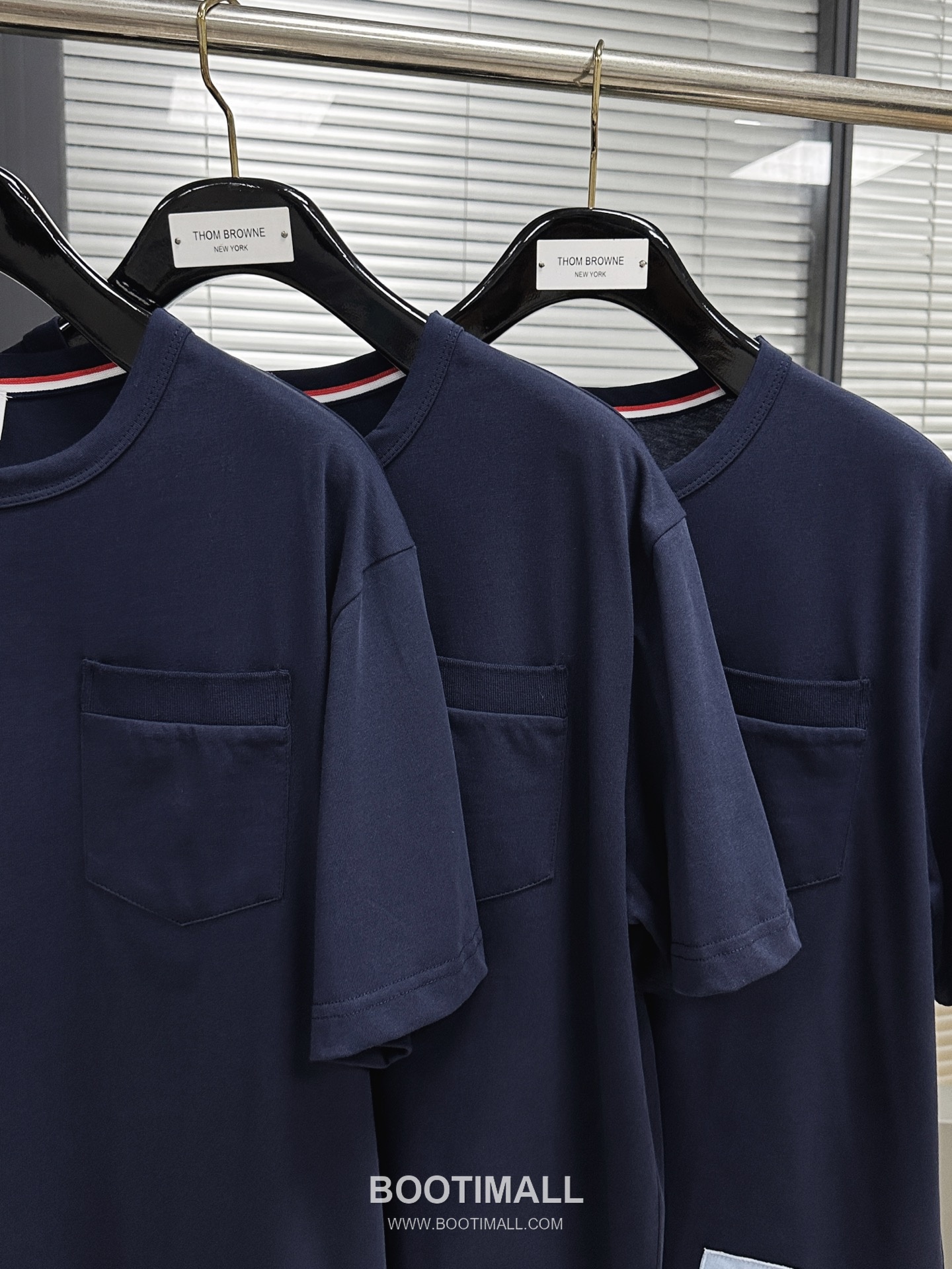 Thom Browne Pocket Plain Short Sleeve Tee Navy 톰브라운 포켓 플레인 반팔 티셔츠 네이비 6