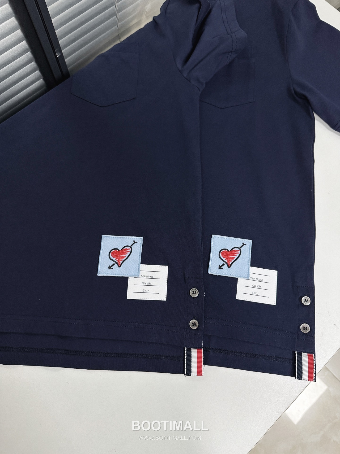 Thom Browne Pocket Plain Short Sleeve Tee Navy 톰브라운 포켓 플레인 반팔 티셔츠 네이비 8